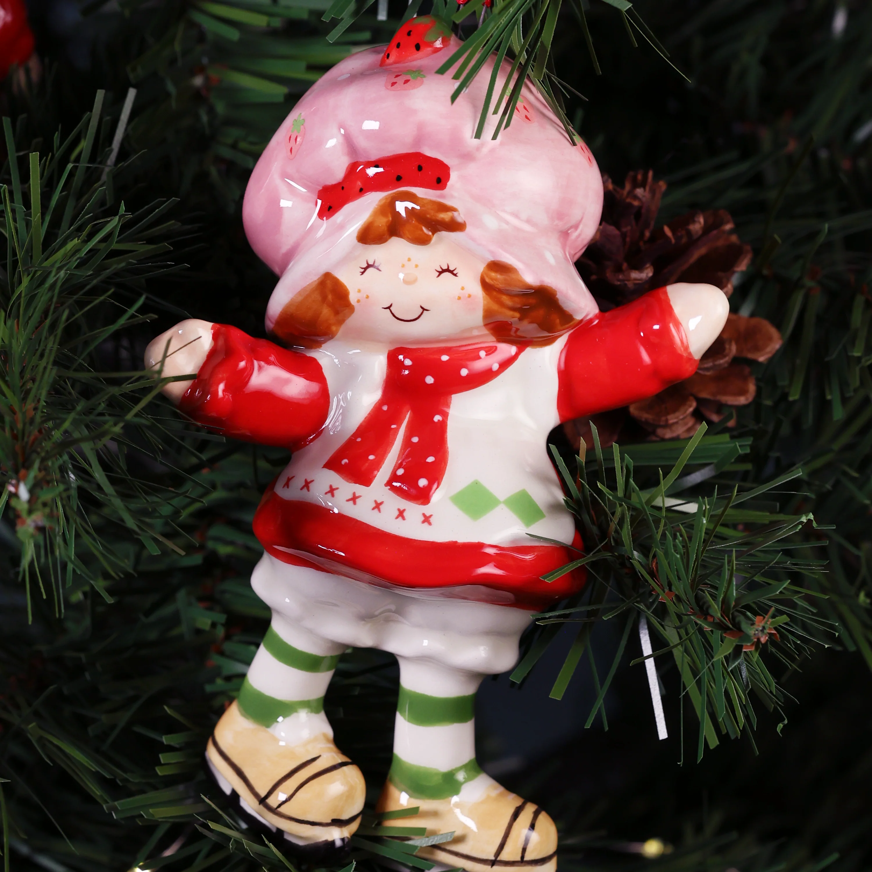 Strawberry Shortcake Berry Bliss Holiday Cheer Ornament Set of 2 - Image 3