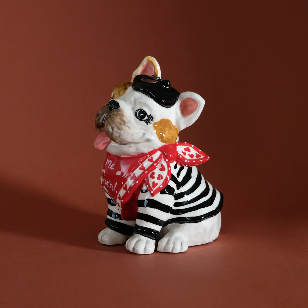 Black Stripe French Bulldog Figurine - Image 2