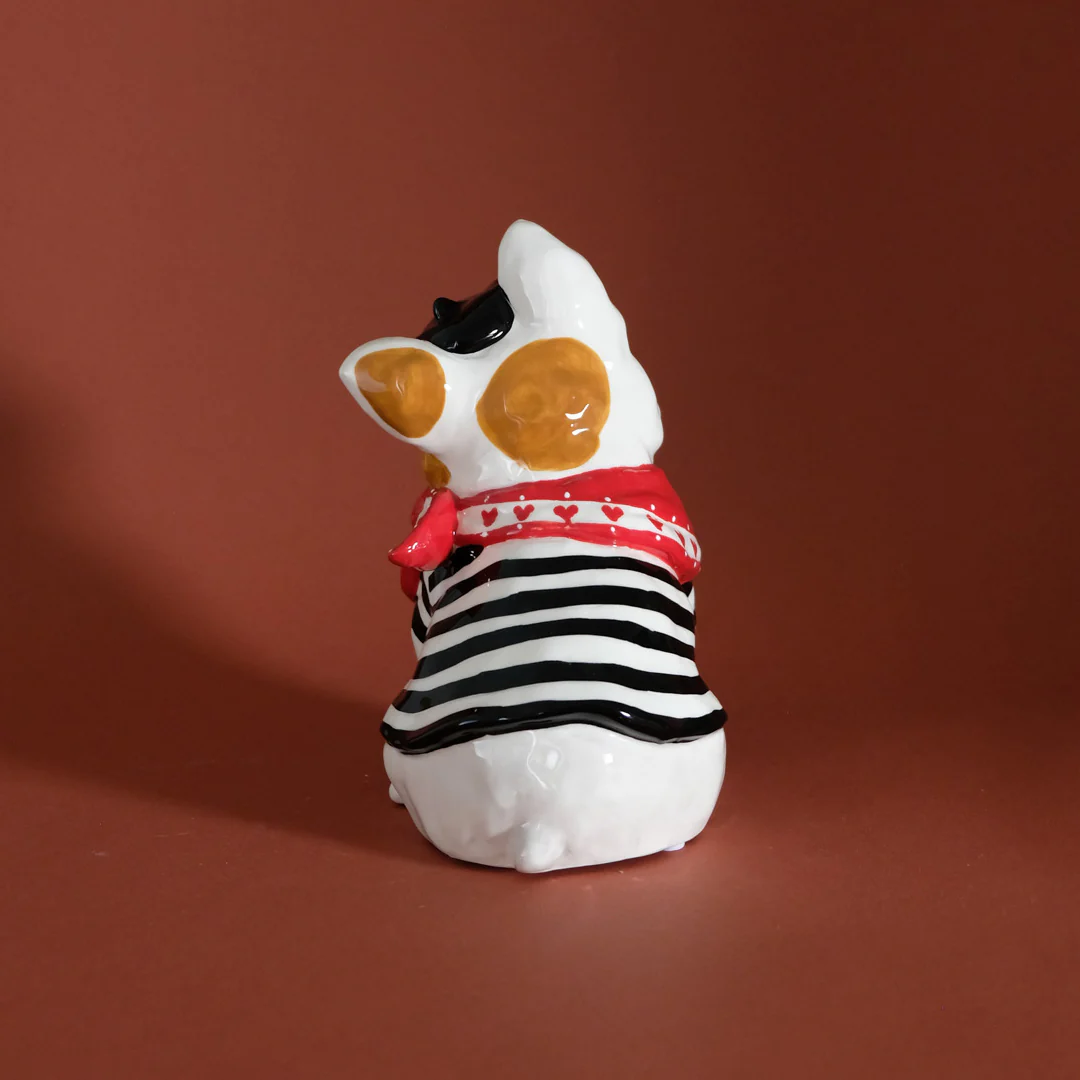 Black Stripe French Bulldog Figurine - Image 4