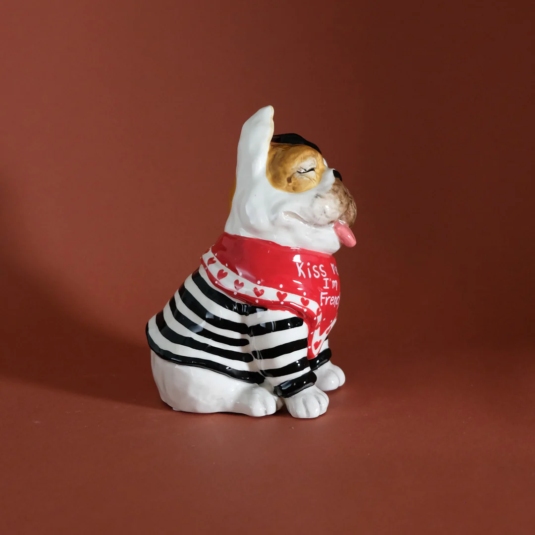 Black Stripe French Bulldog Figurine - Image 5