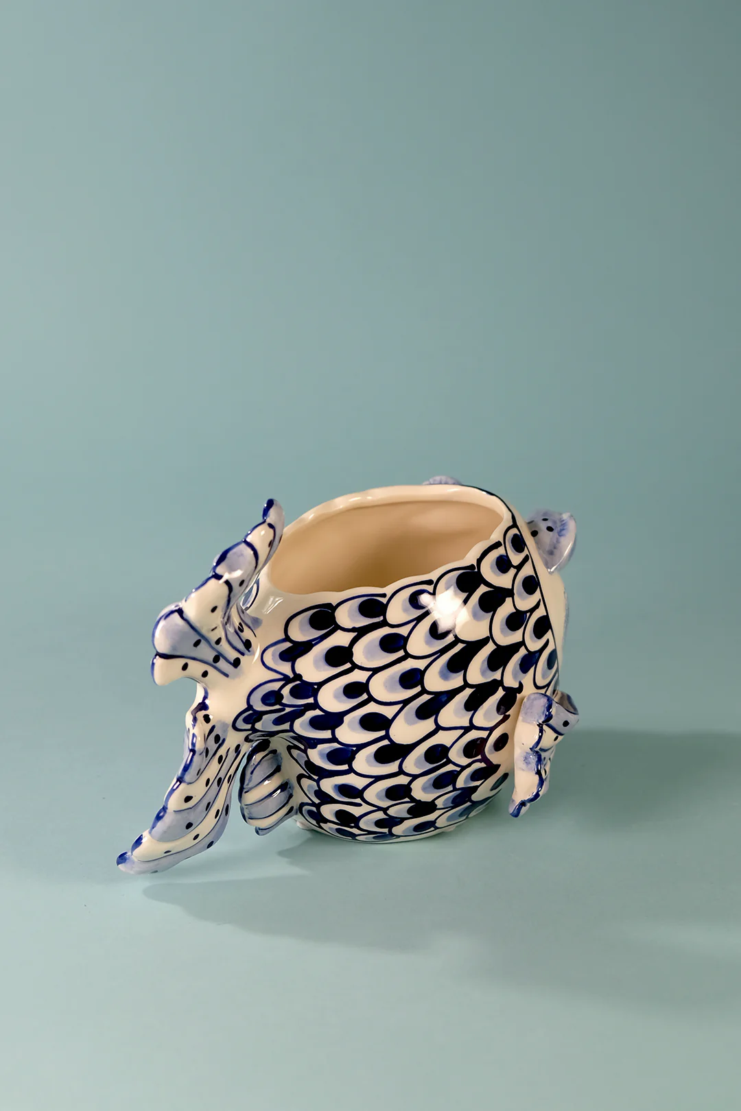 Blue and White Fish Planter - Image 5