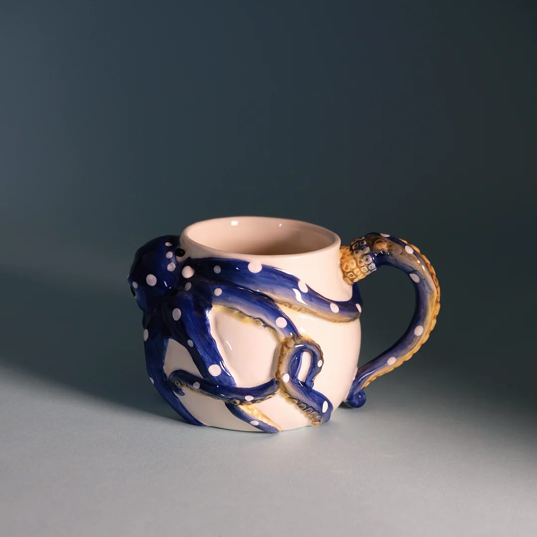 Blue Octopus Mug