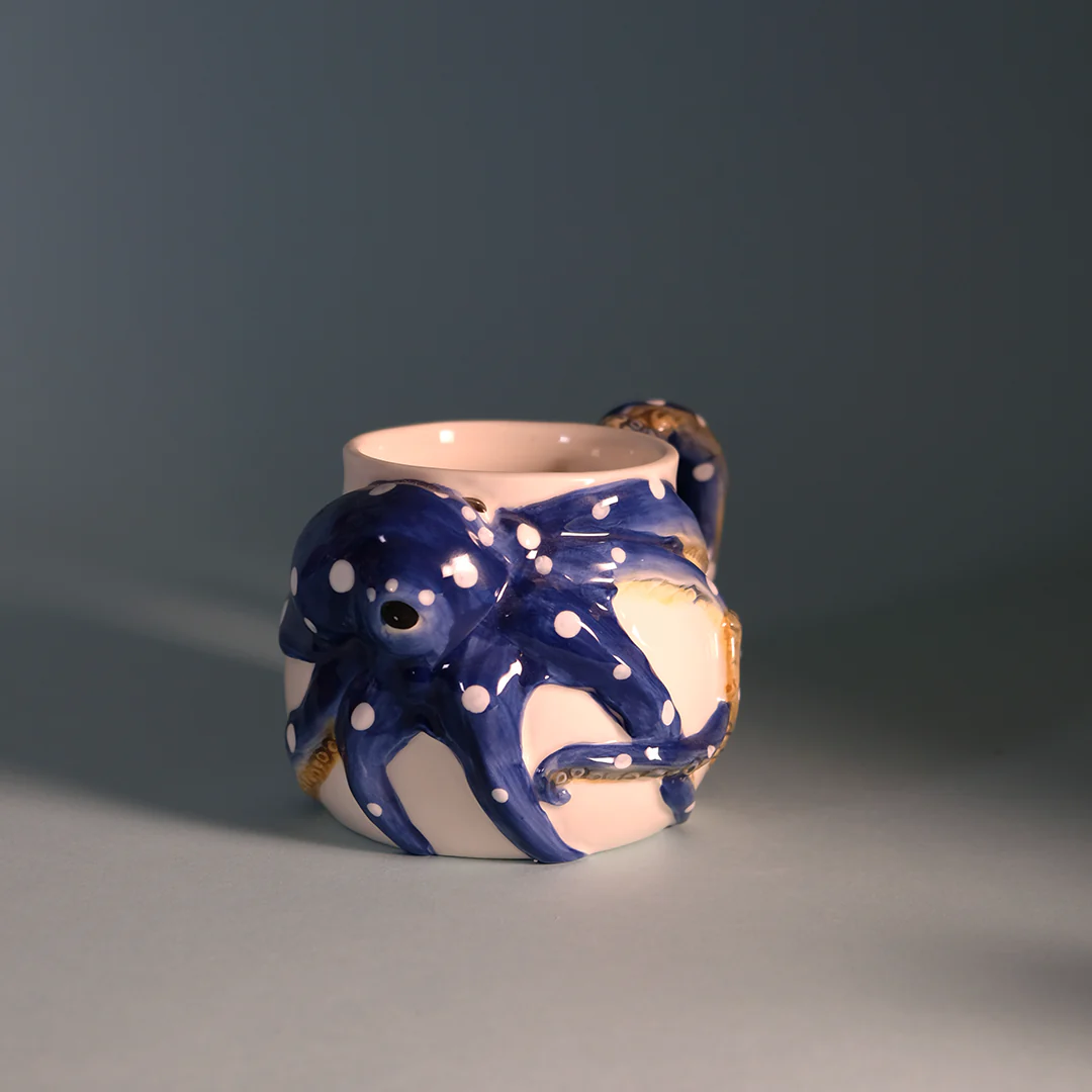 Blue Octopus Mug - Image 3