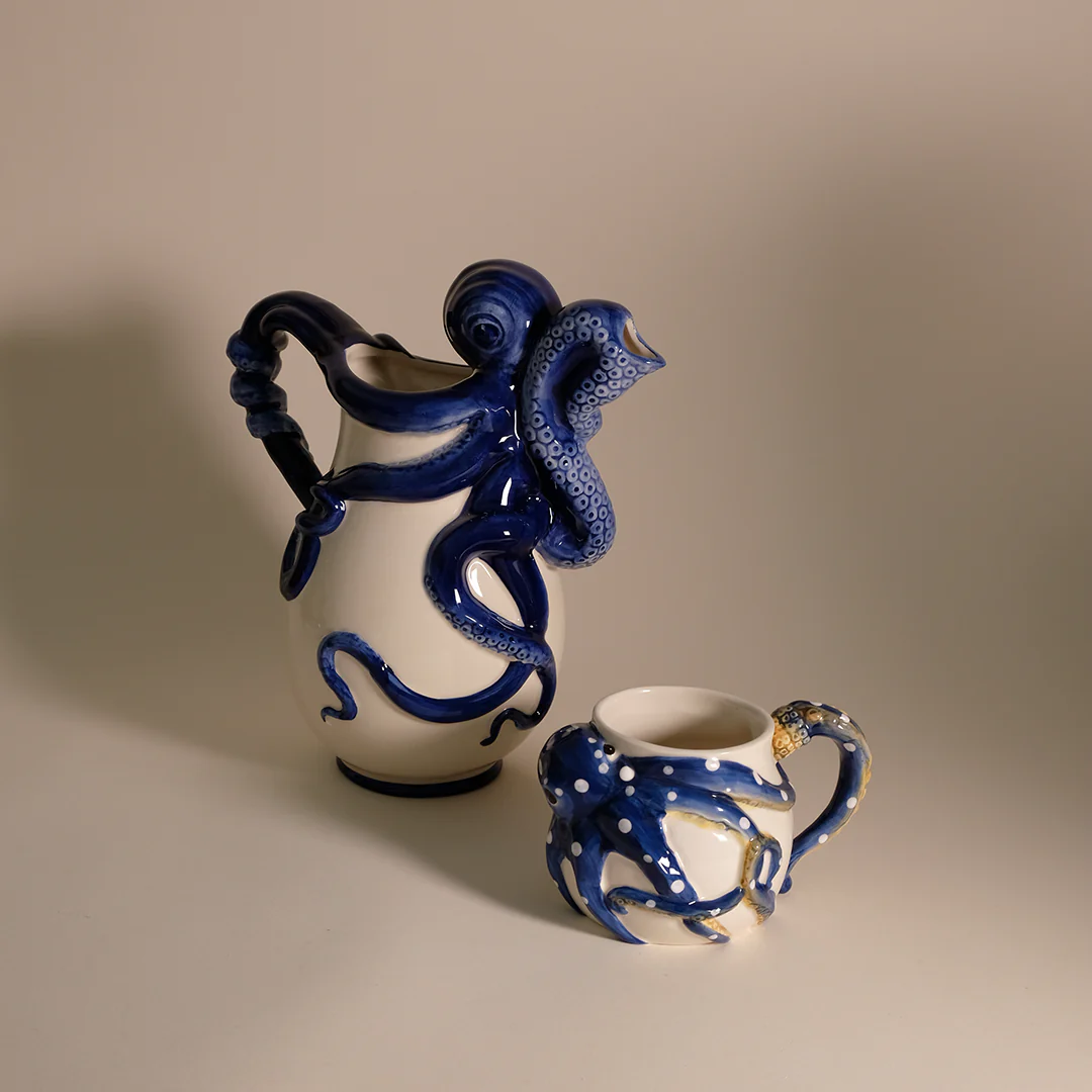 Blue Octopus Pitcher - Image 9