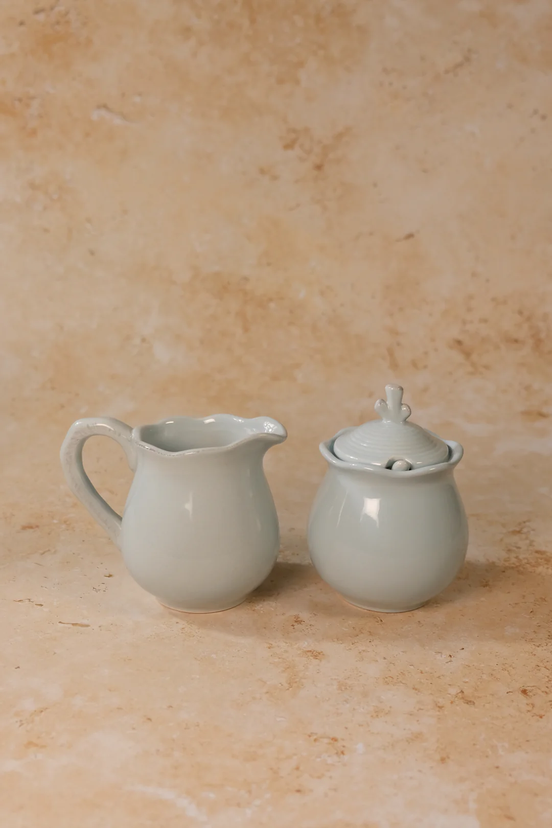 Blue Seahorse Sugar & Creamer Set - Image 2