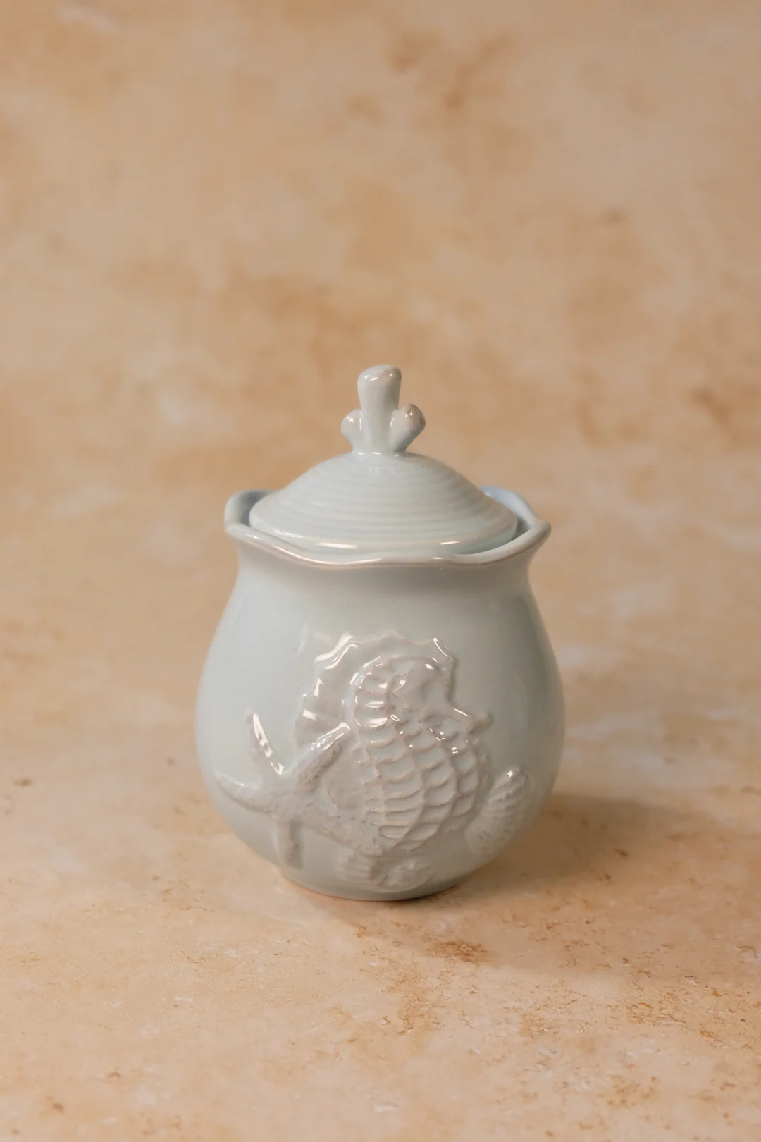 Blue Seahorse Sugar & Creamer Set - Image 3