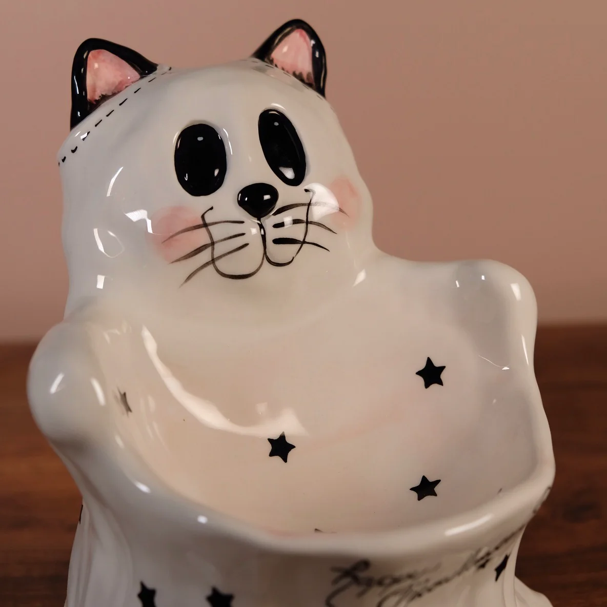 Cat Ghost Pedestal Bowl - Image 6