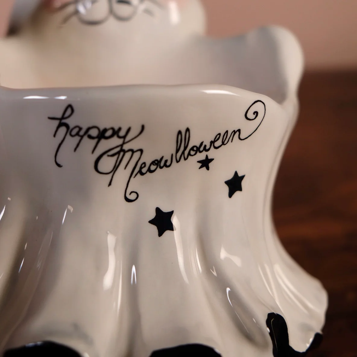 Cat Ghost Pedestal Bowl - Image 7