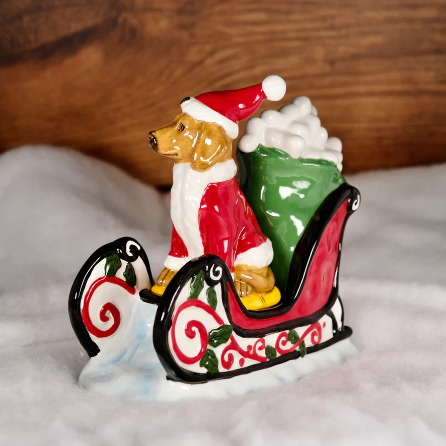 CHRISTMAS DOGS SLED FIGURINE - Image 2