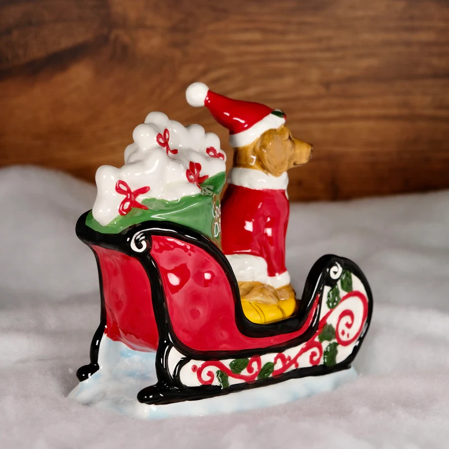 CHRISTMAS DOGS SLED FIGURINE - Image 3