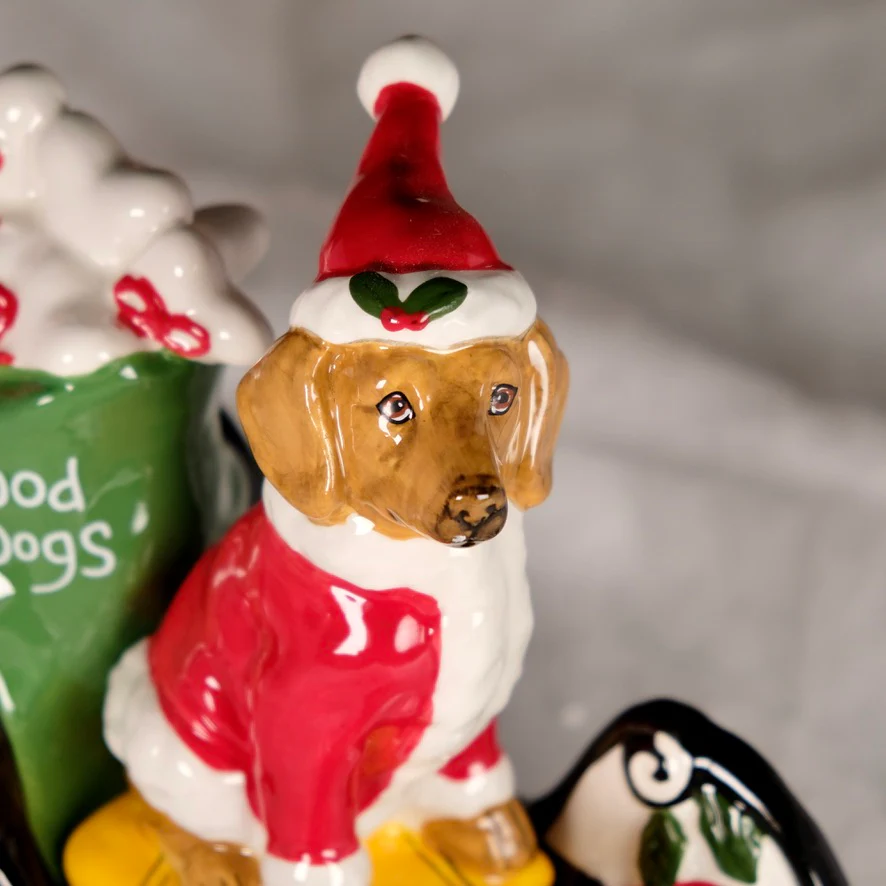 CHRISTMAS DOGS SLED FIGURINE - Image 5