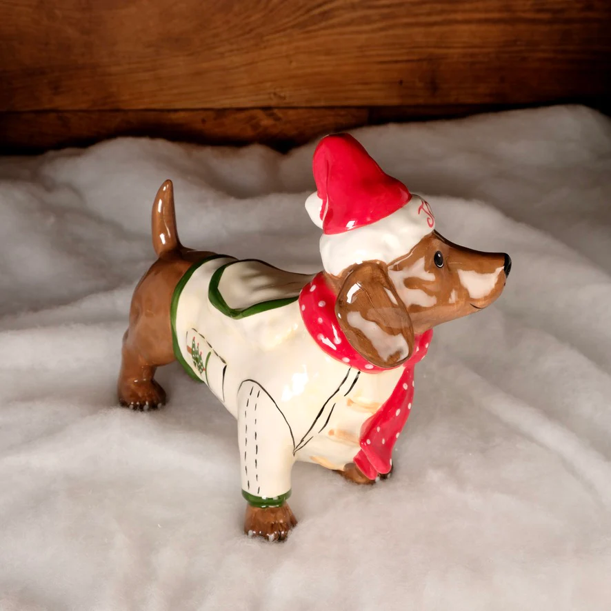 CHRISTMAS HOLIDAY DOG FIGURINE - Image 2