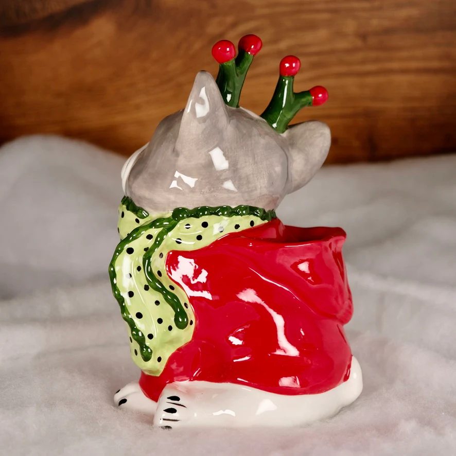 HOLIDAY FRENCHIE DOG FIGURINE - Image 4