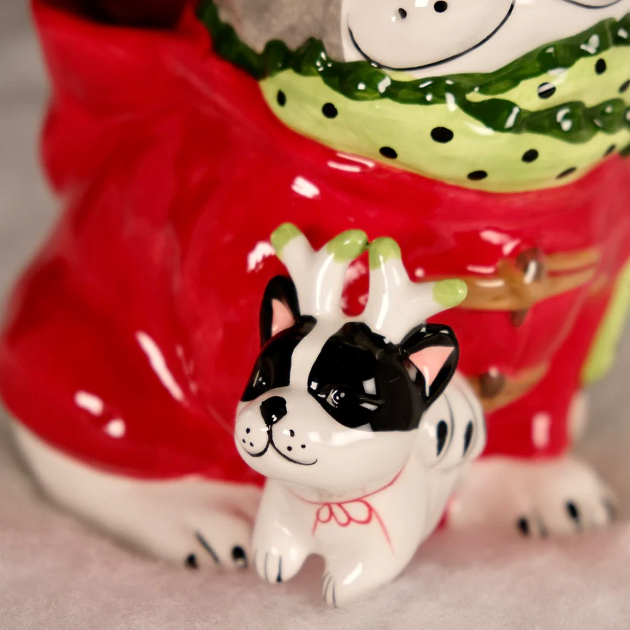 HOLIDAY FRENCHIE DOG FIGURINE - Image 7