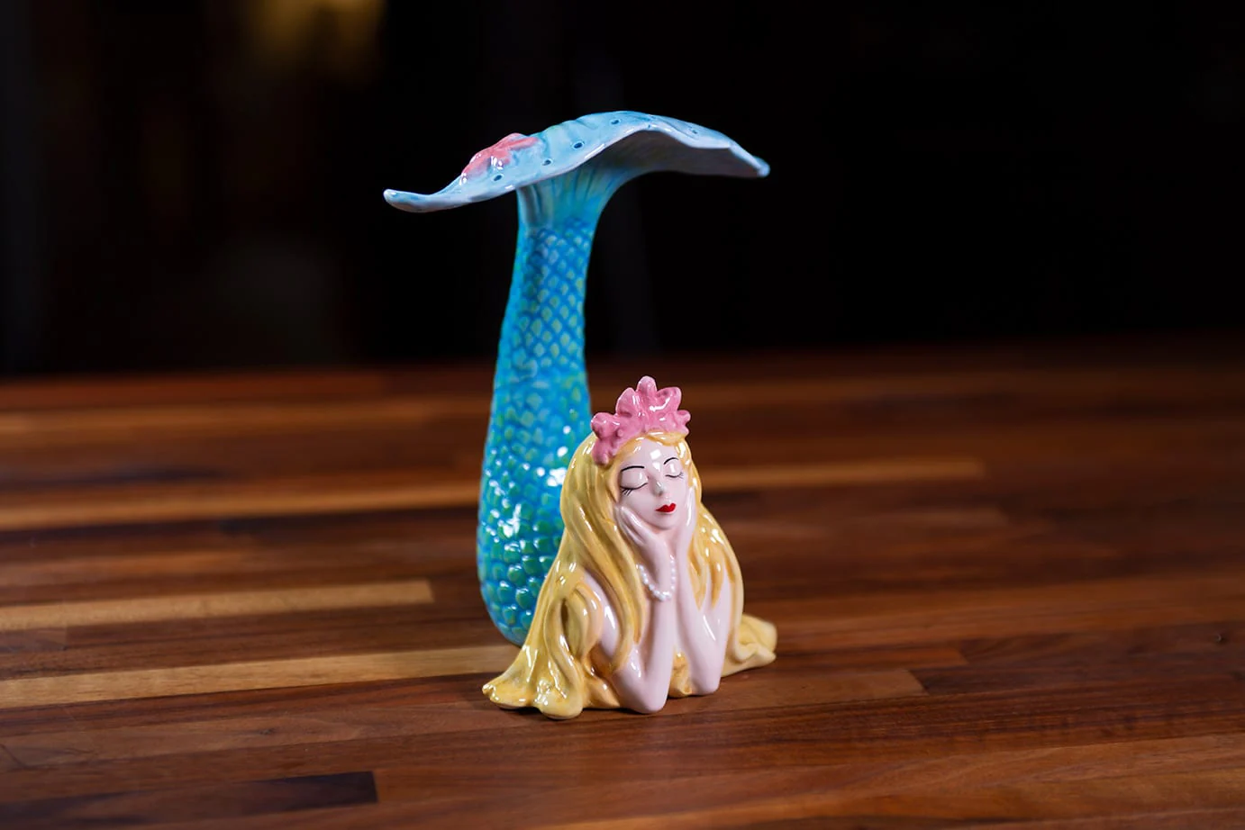 Clayworks Colored Mermaid Earring Holder