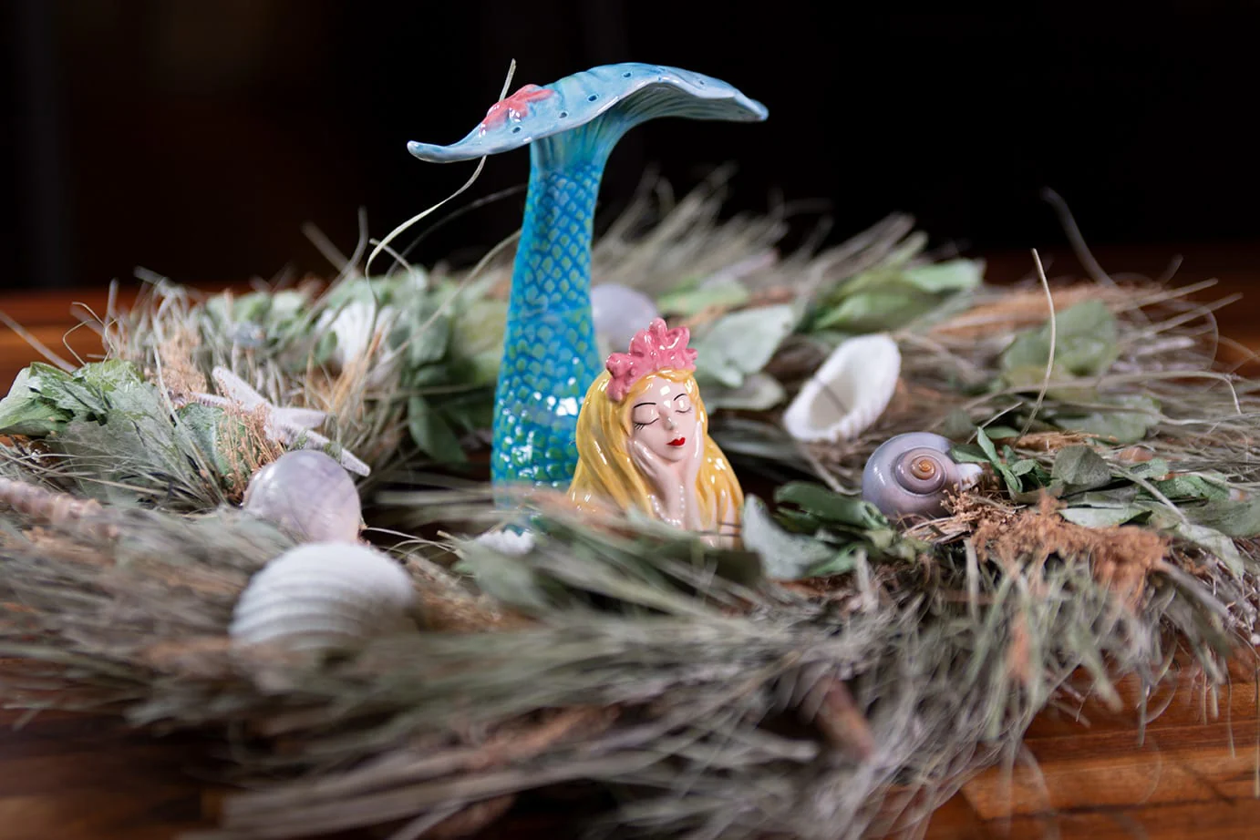 Clayworks Colored Mermaid Earring Holder - Image 2