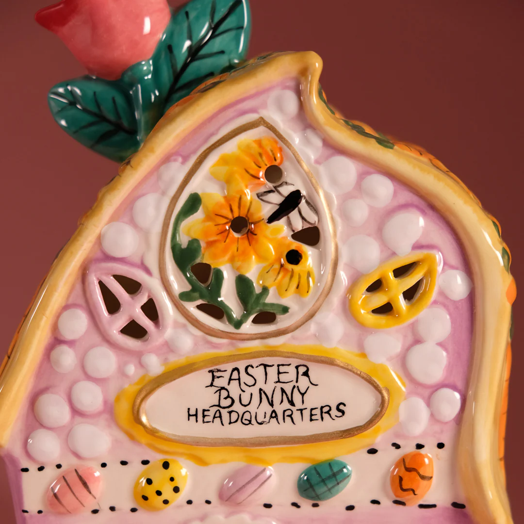 Clayworks Easter Bunny Headquarters Candle House - Image 5