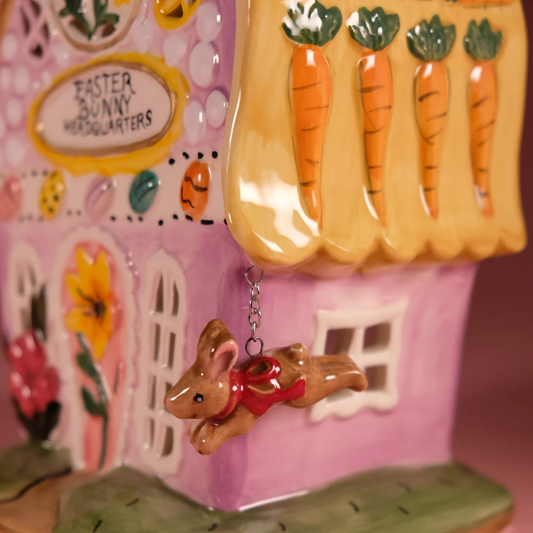 Clayworks Easter Bunny Headquarters Candle House - Image 9
