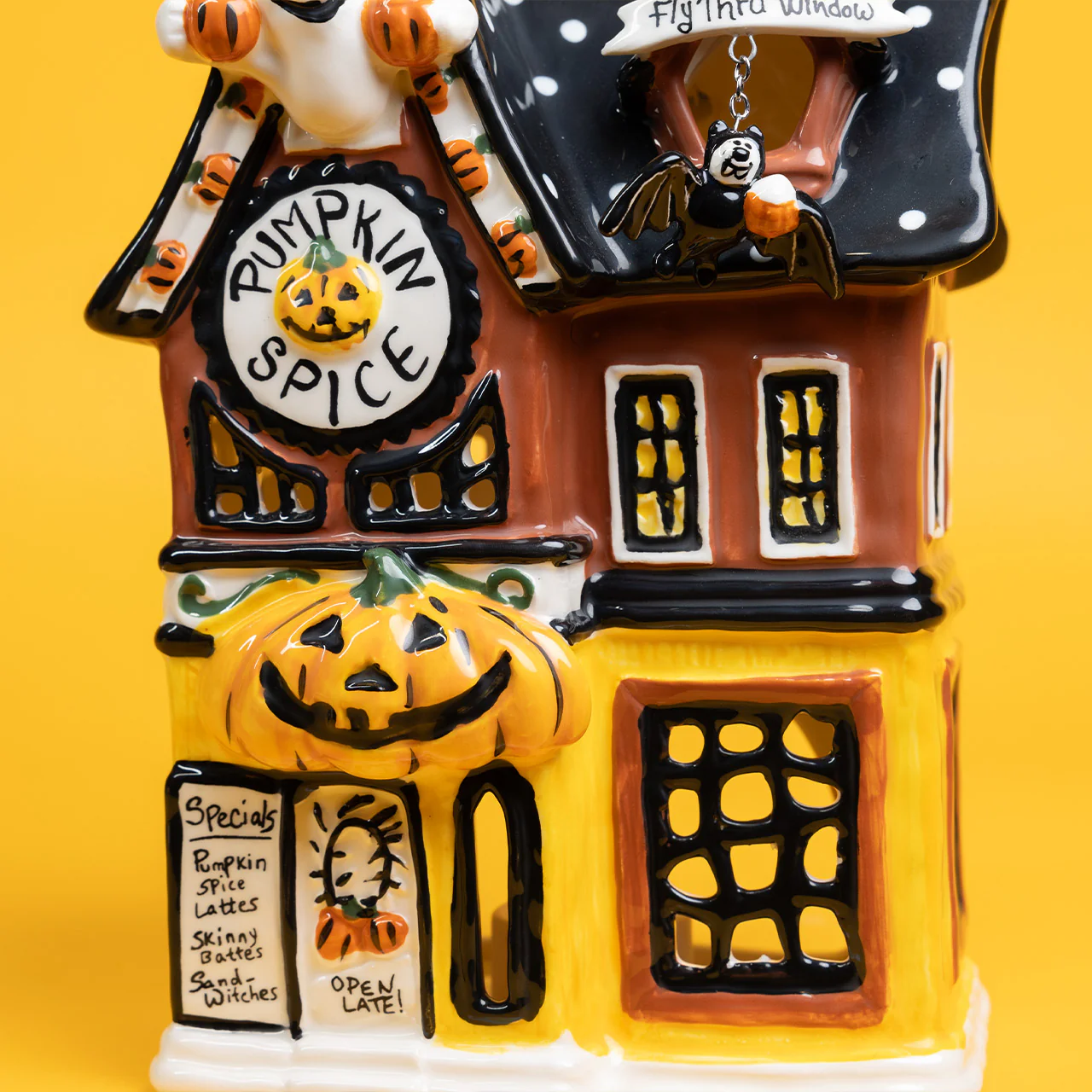 Clayworks Pumpkin Spice Latte Candle House - Image 2