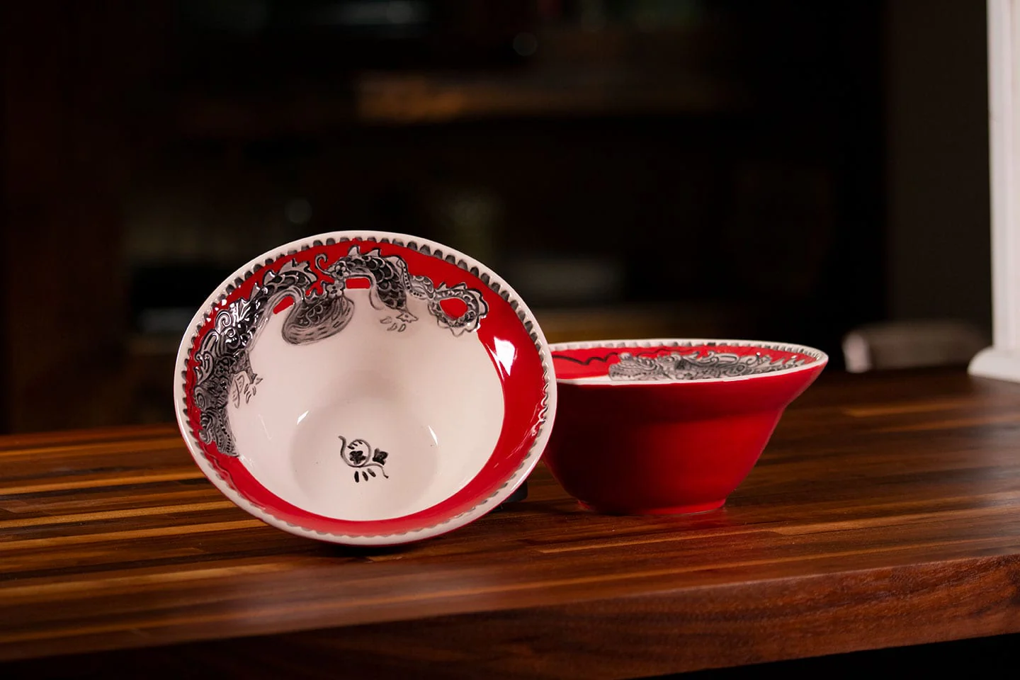 Clayworks Red Dragon Bowl - Duo