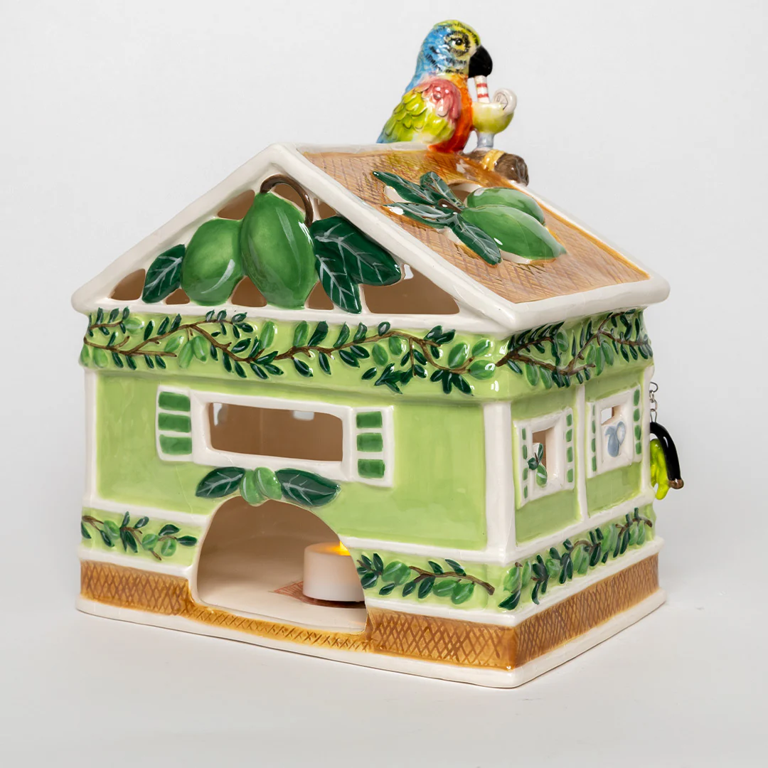 Clayworks The Tipsy Parrot Margarita Bar Candle House - Image 2
