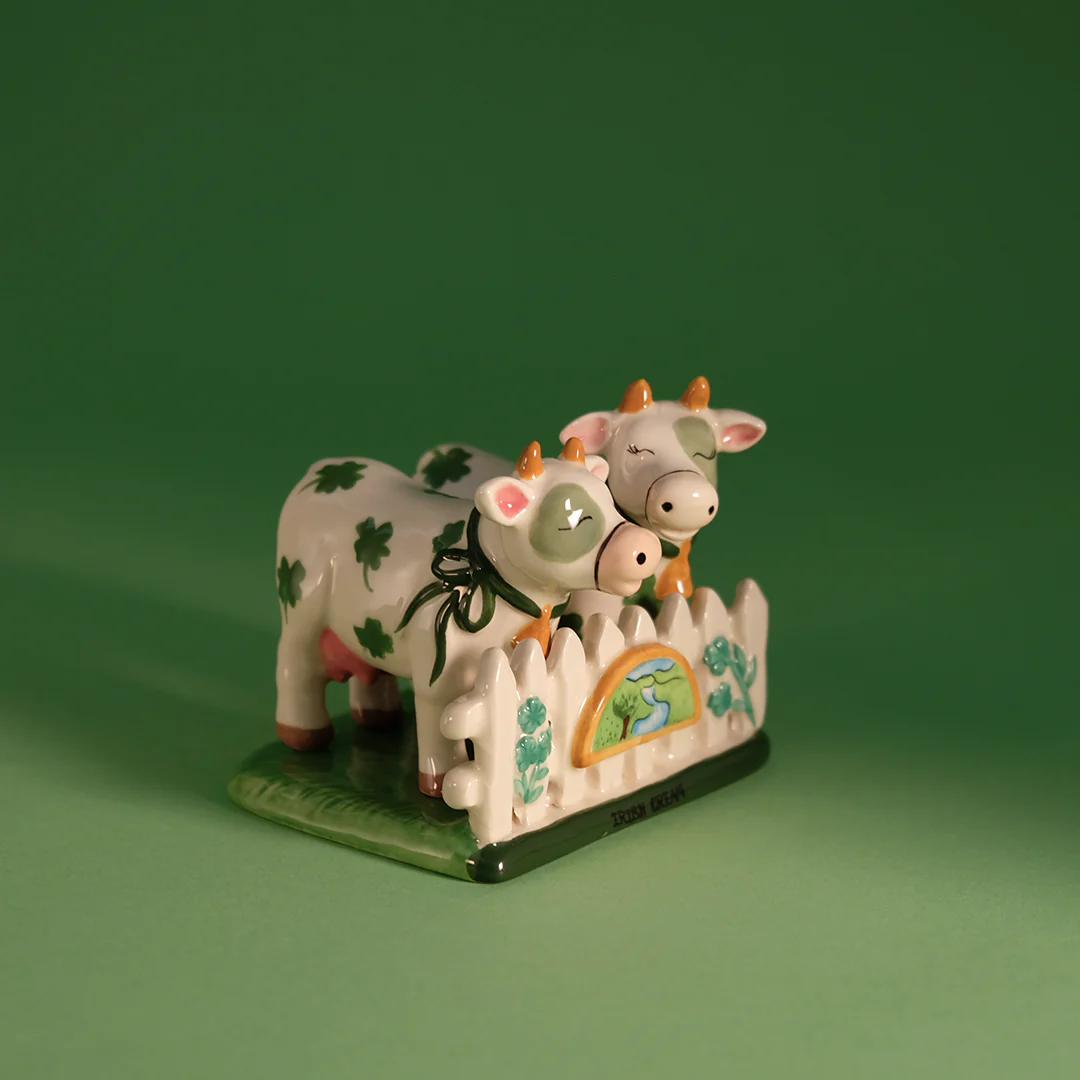 Cow Salt & Pepper Set with Dish - Image 3