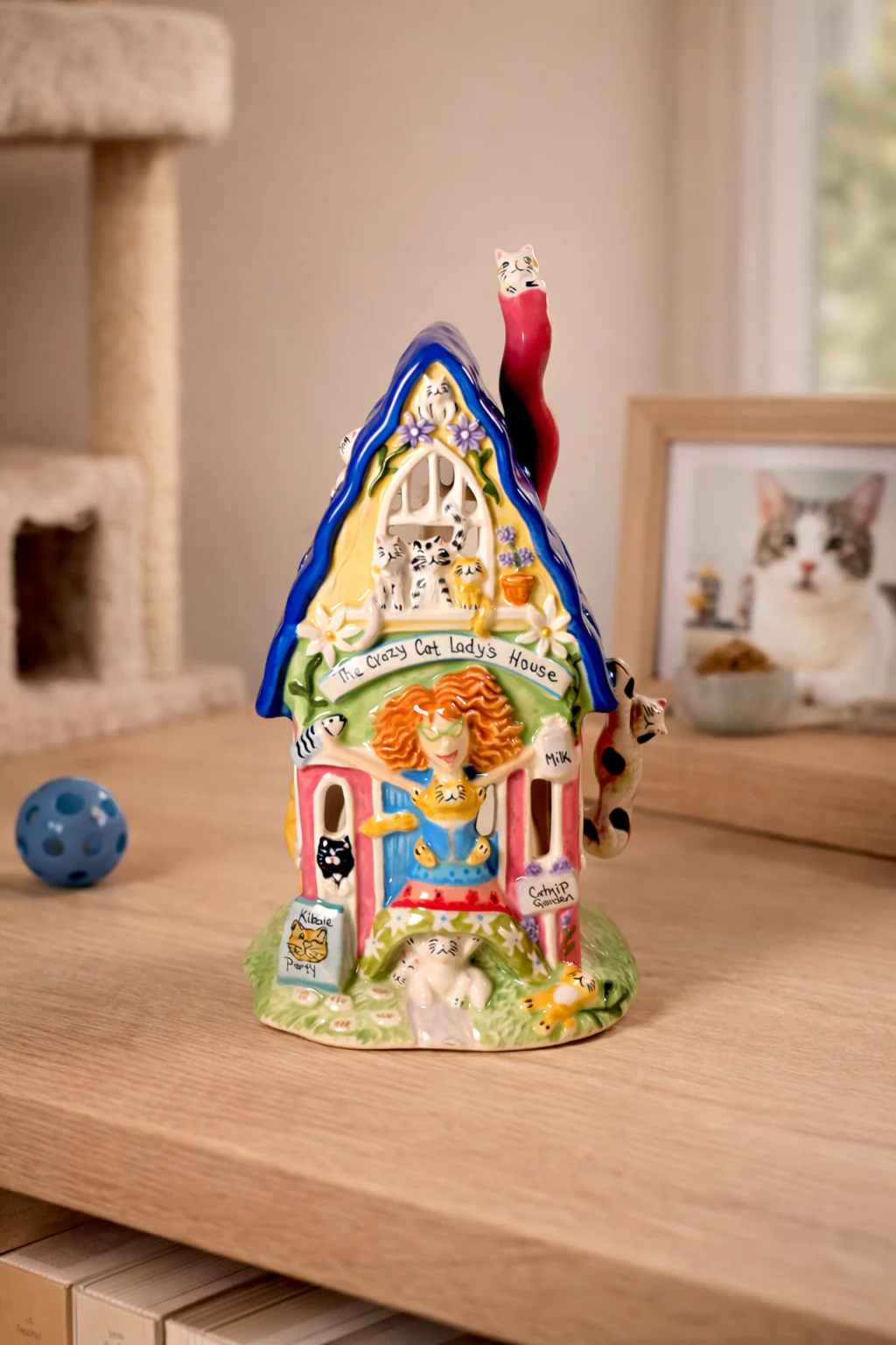 Crazy Cat Lady Candle House - Image 2