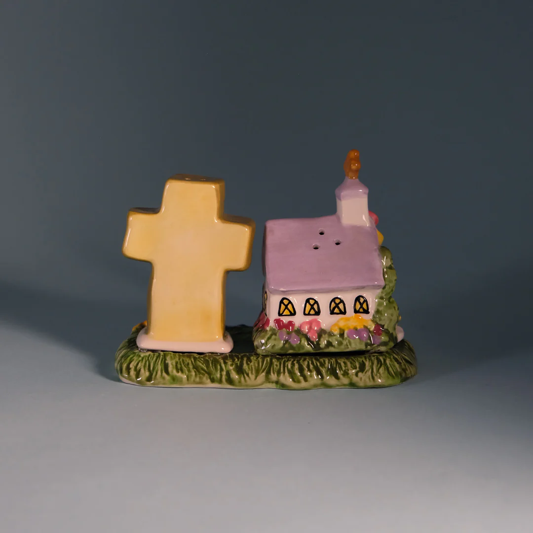 Cross and Church Salt & Pepper Set - Image 2