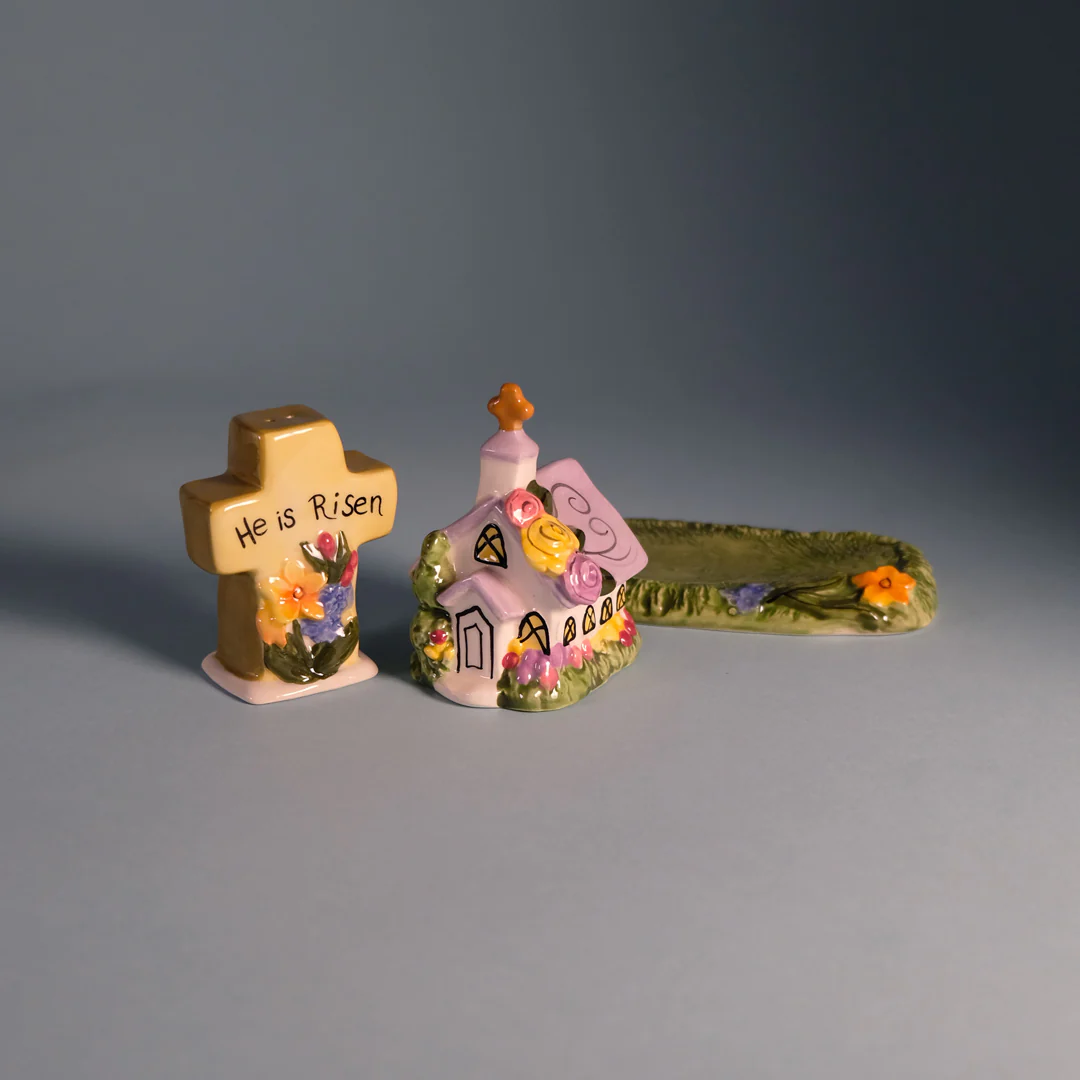 Cross and Church Salt & Pepper Set - Image 3