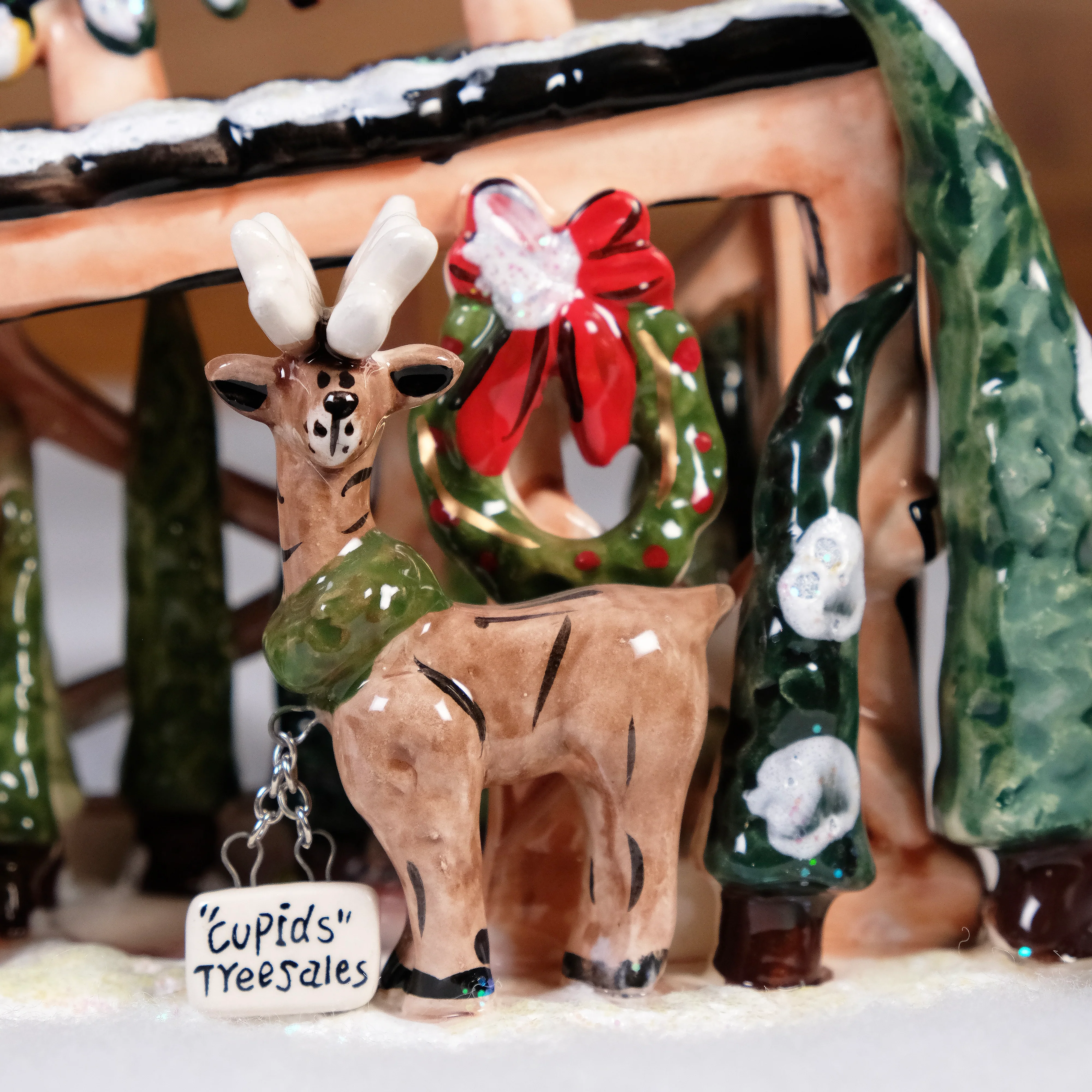 ReindeerVille - Cupid's Tree Lot Tealight Holder - Image 5