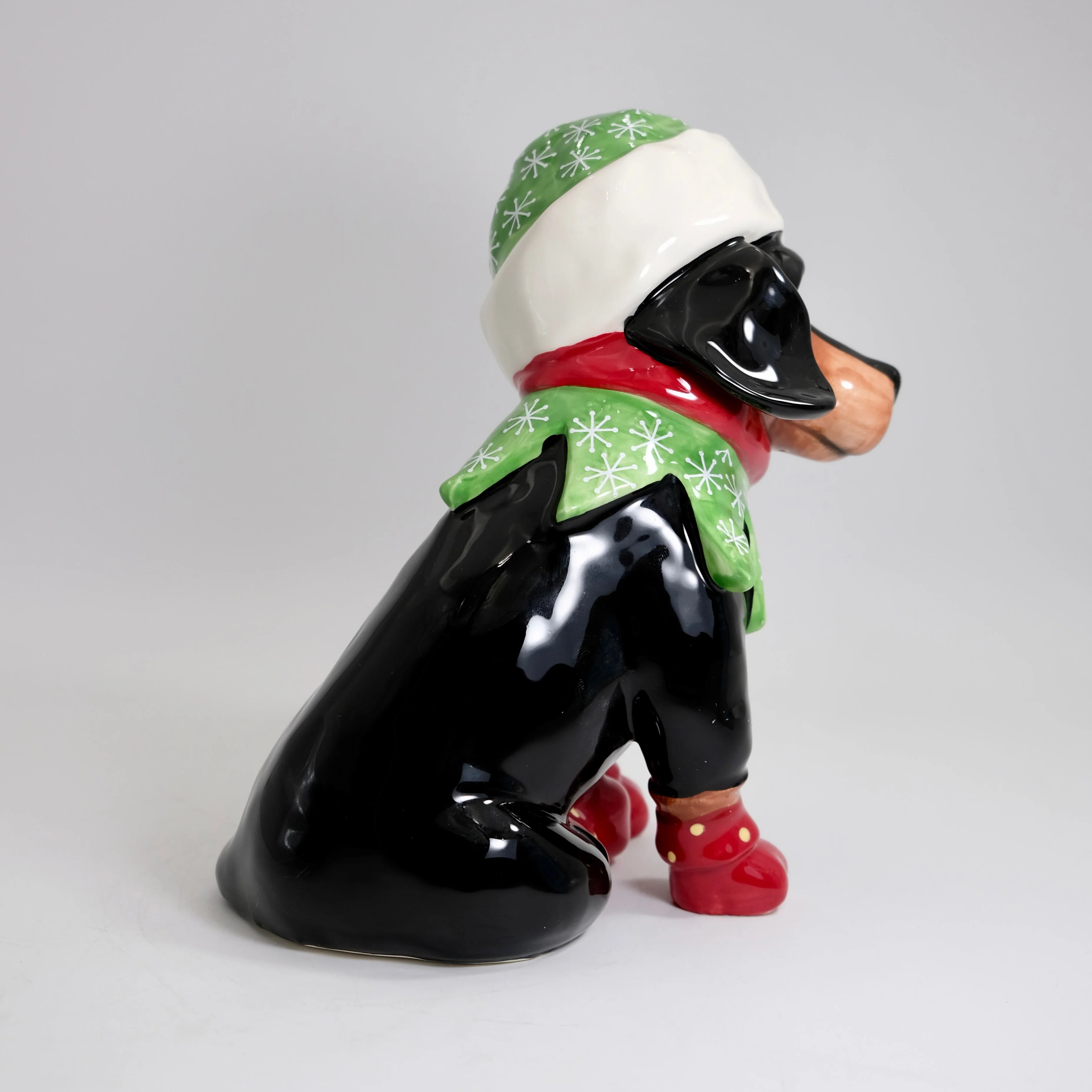 Dachshund in Elf Hat Figurine - Image 5
