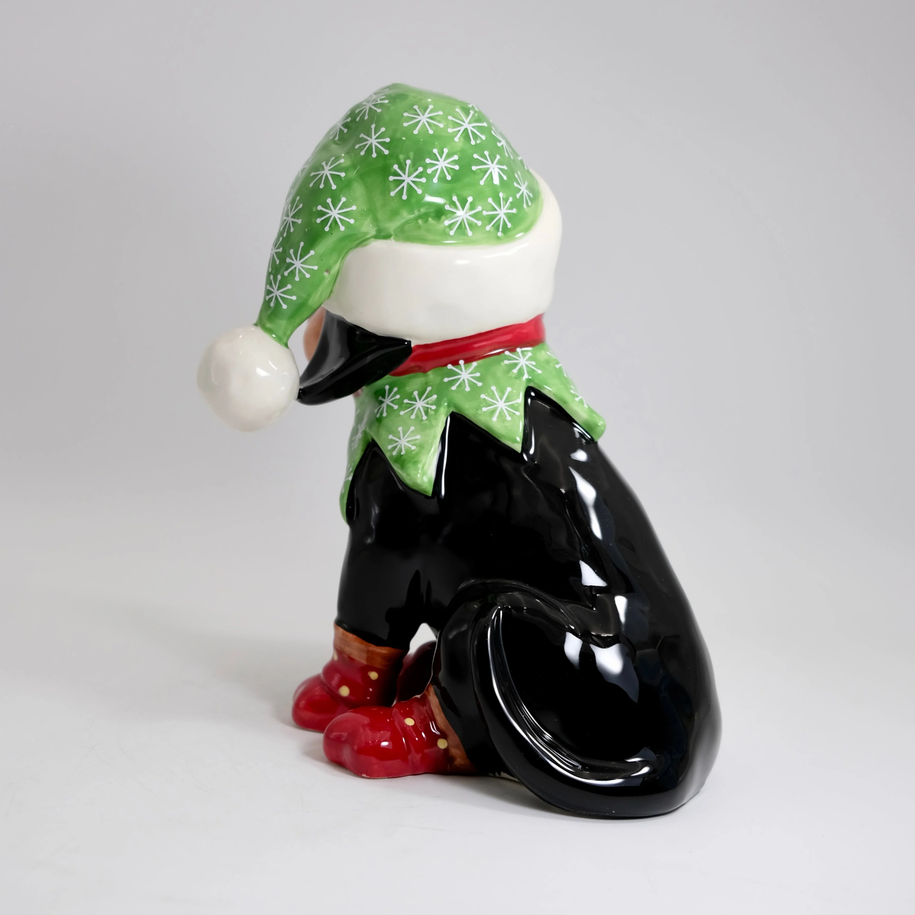 Dachshund in Elf Hat Figurine - Image 6