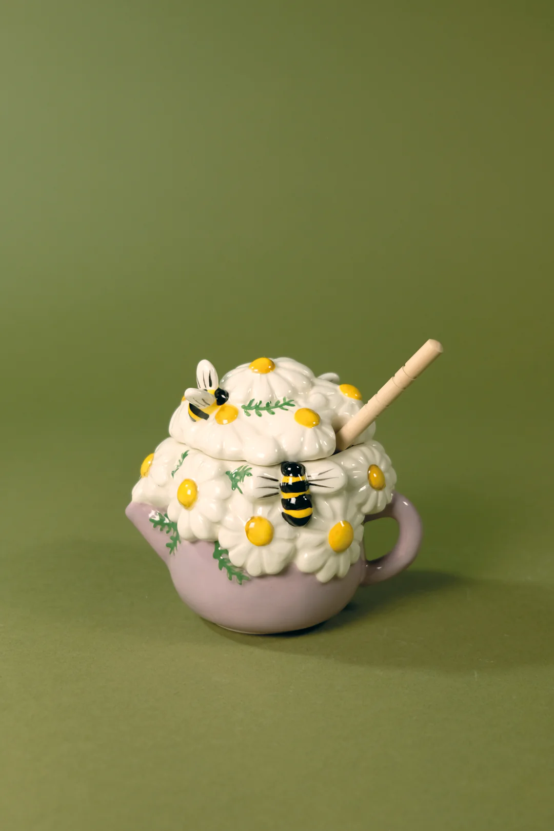 Daisy and Bee Honey Pot