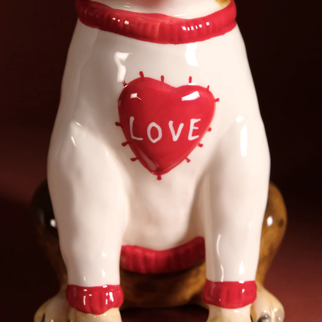 Dog Figurine in White Sweater - Image 6