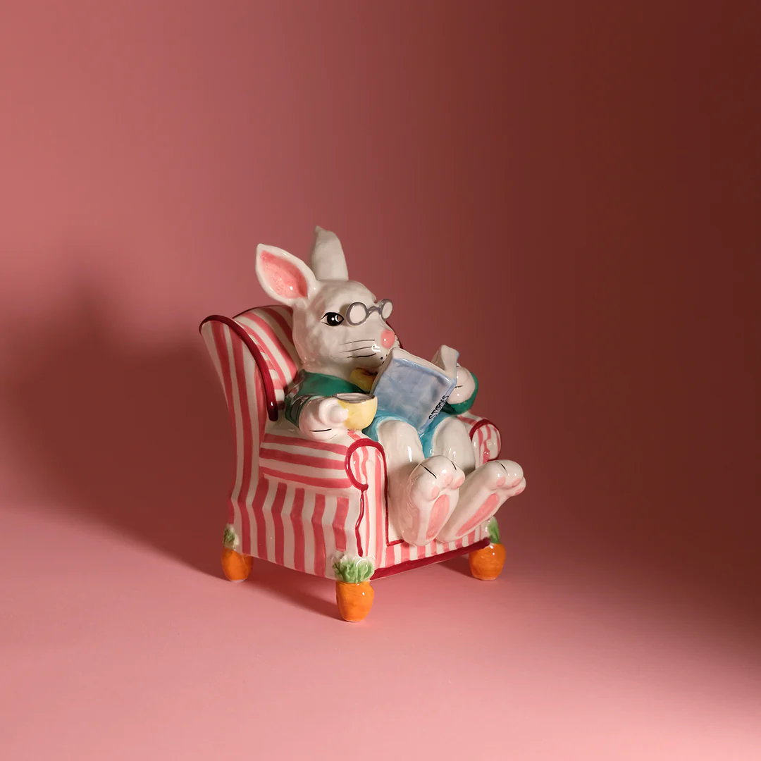 Easter Bunny Chair Figurine - Image 3