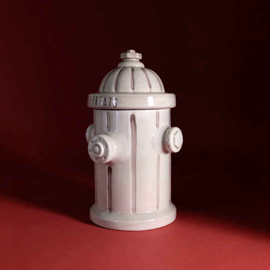 Fire Hydrant Treat Jar - Antique White - Image 2