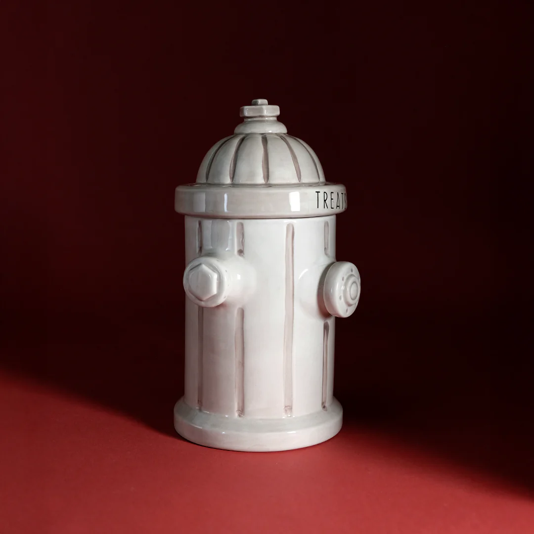 Fire Hydrant Treat Jar - Antique White - Image 3