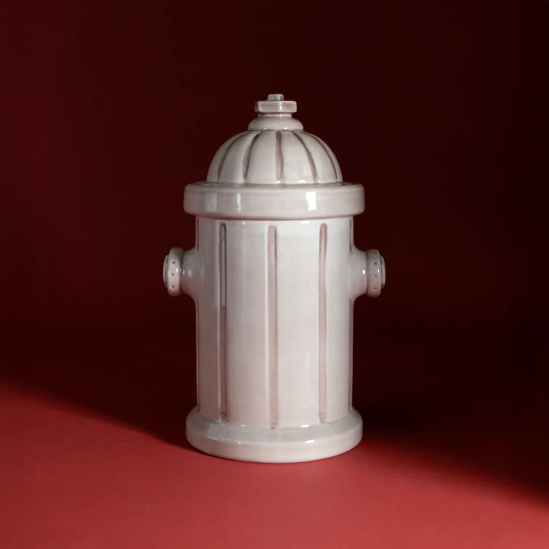 Fire Hydrant Treat Jar - Antique White - Image 4