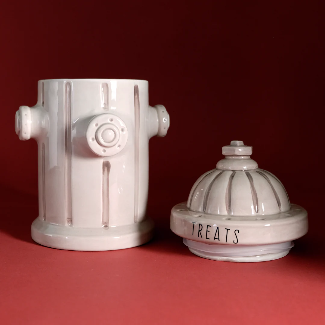 Fire Hydrant Treat Jar - Antique White - Image 5