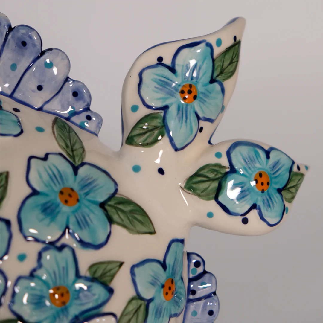 Flower Fish Figurine - Blue - Image 8