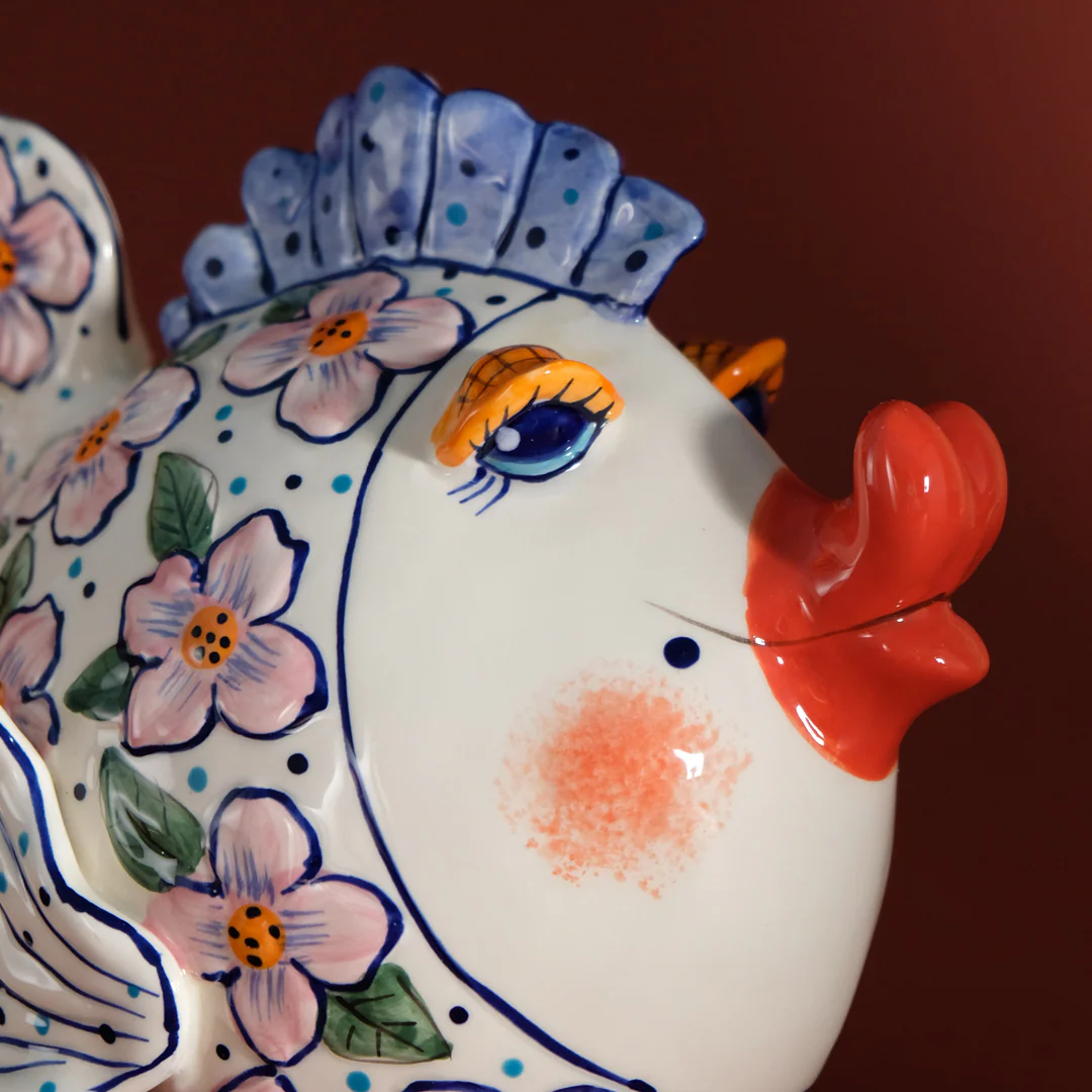Flower Fish Figurine - Pink - Image 6
