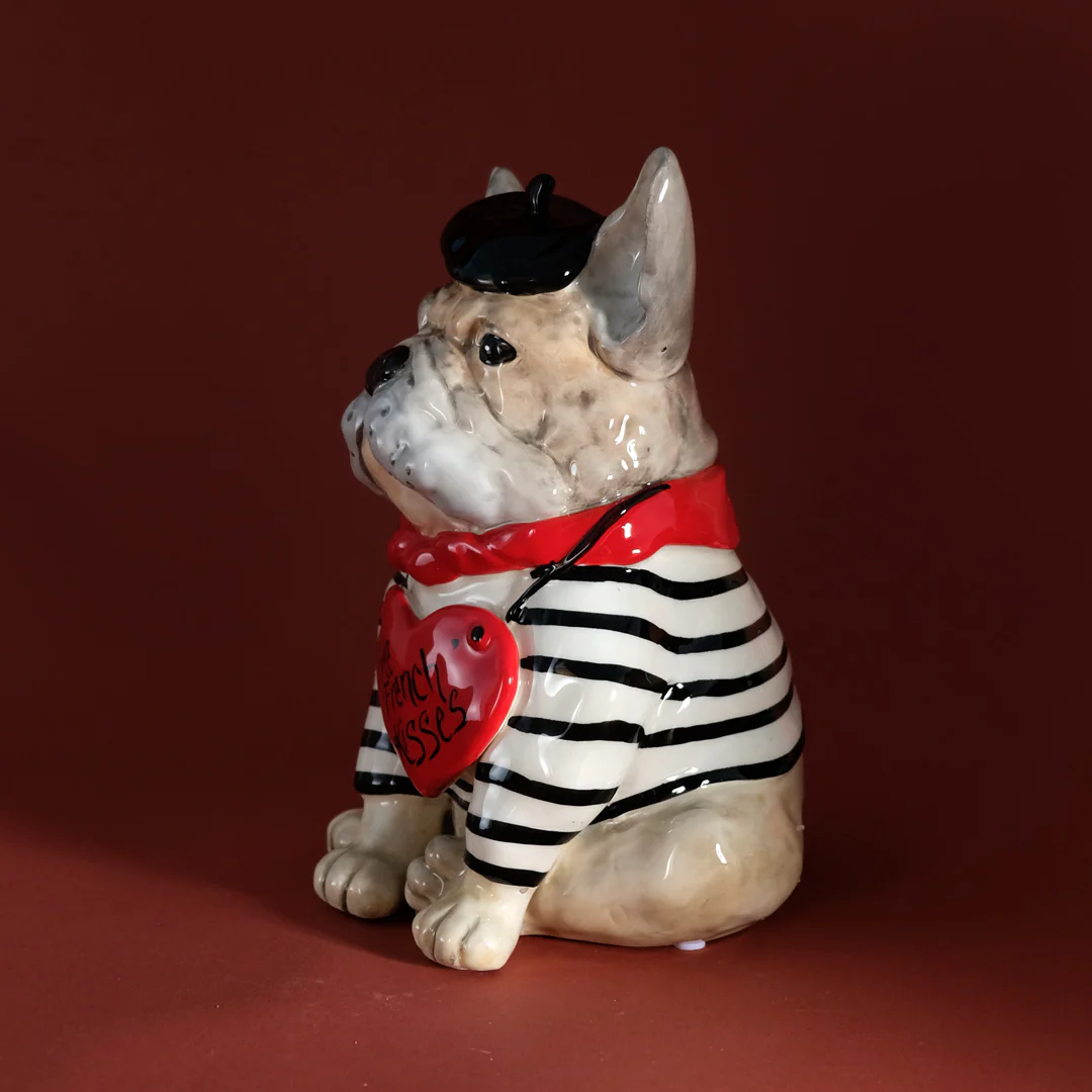 Free French Kisses Bulldog Figurine - Image 2