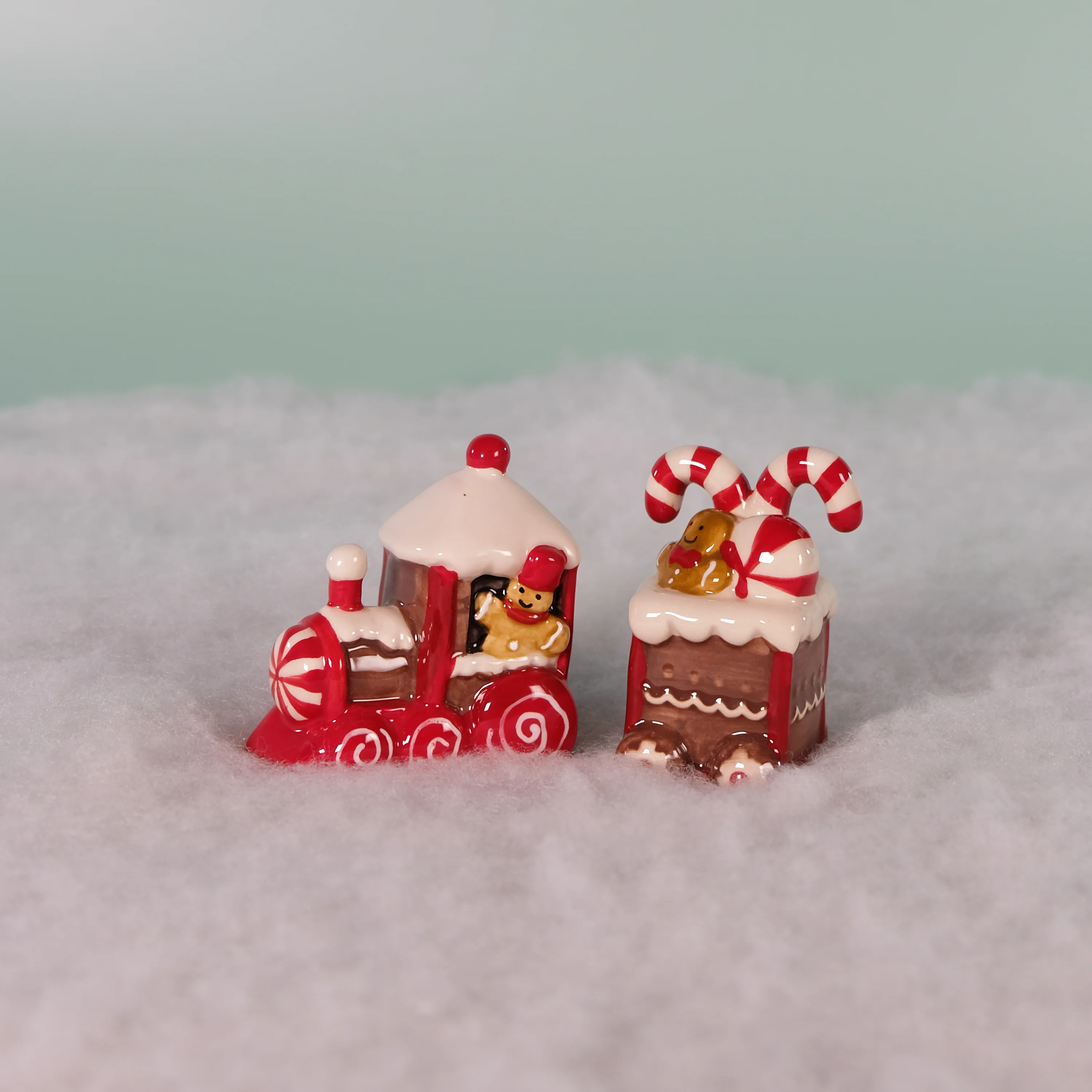 Gingerbread Train Salt & Pepper Set