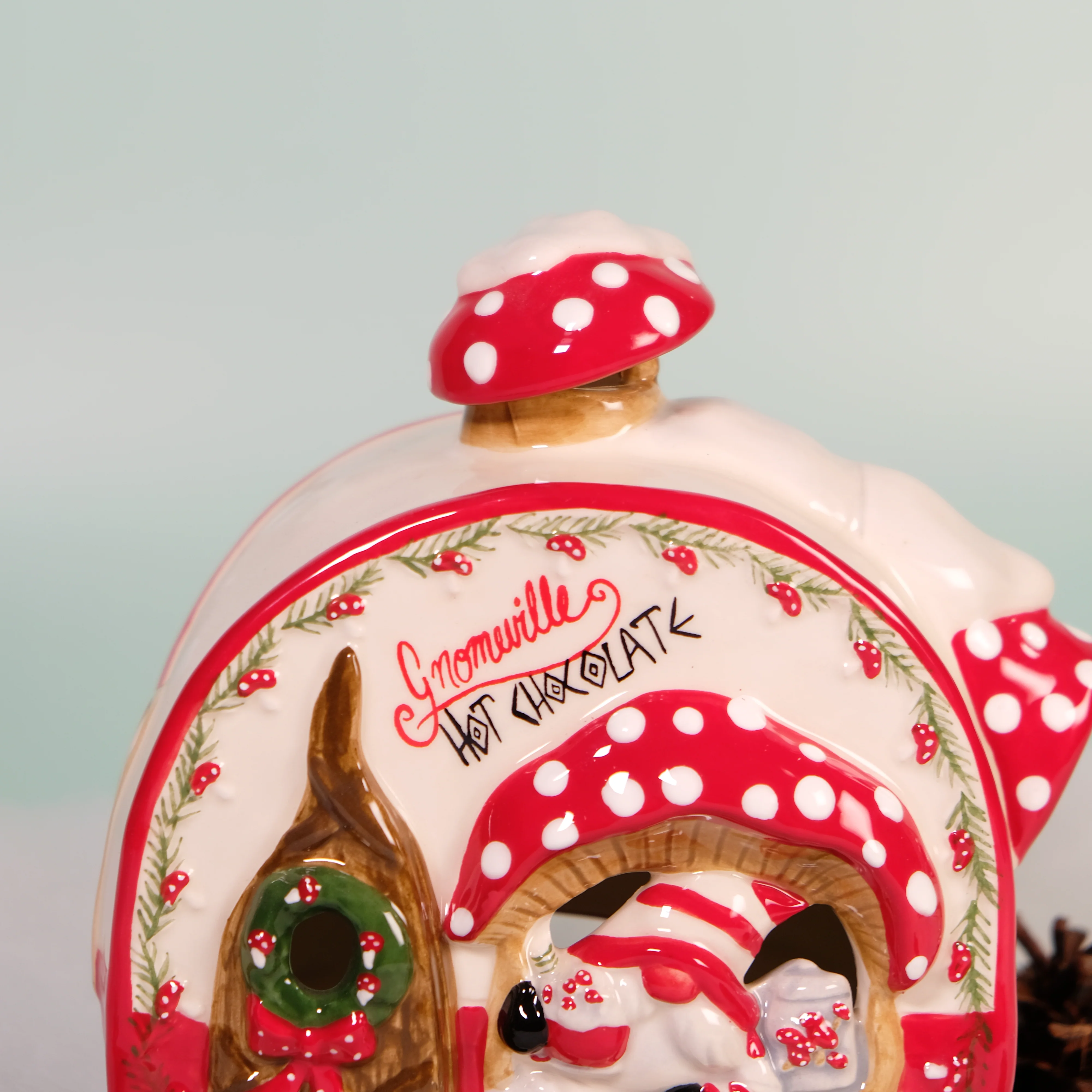 Gnomeville Hot Chocolate Tealight Holder - Image 6