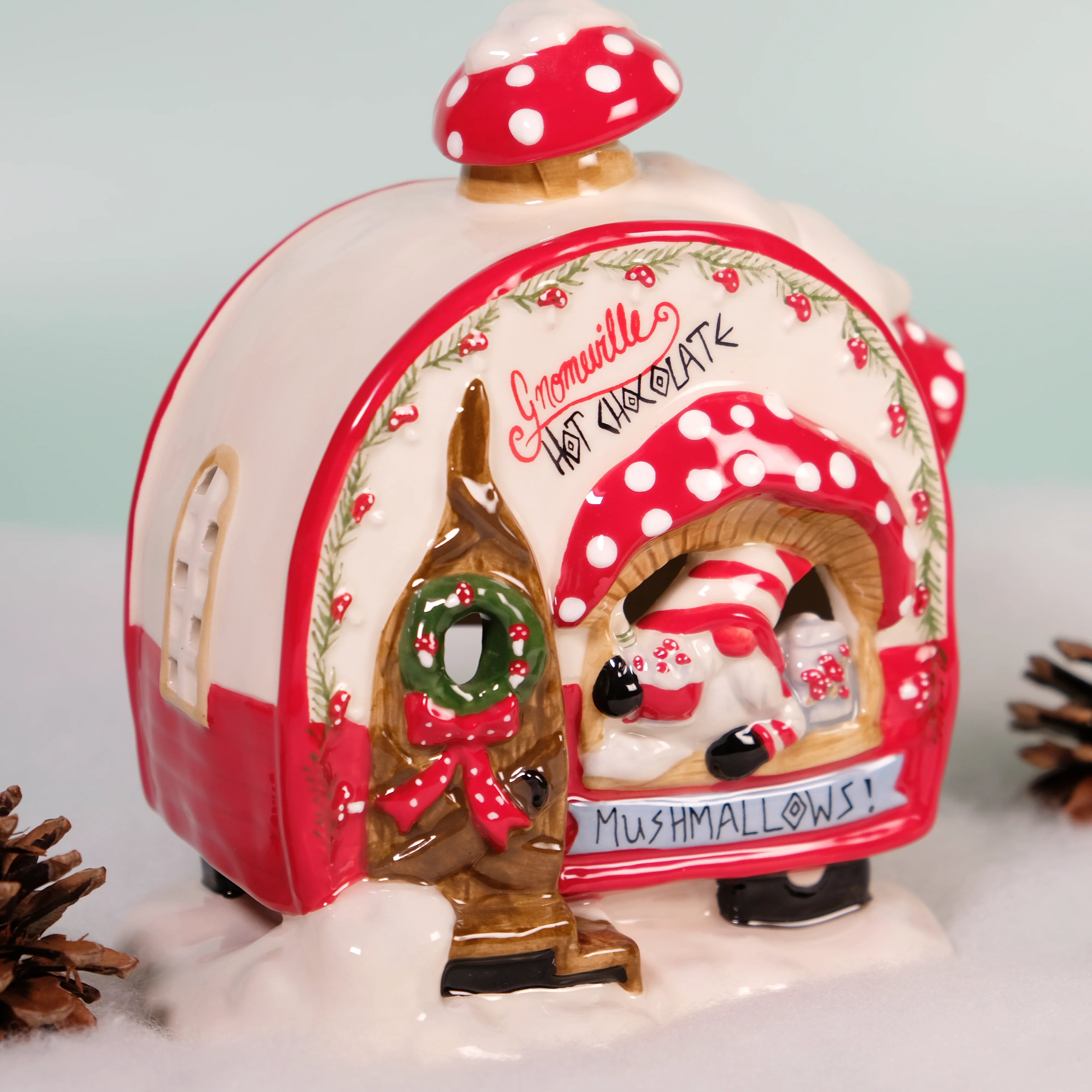 Gnomeville Hot Chocolate Tealight Holder - Image 7