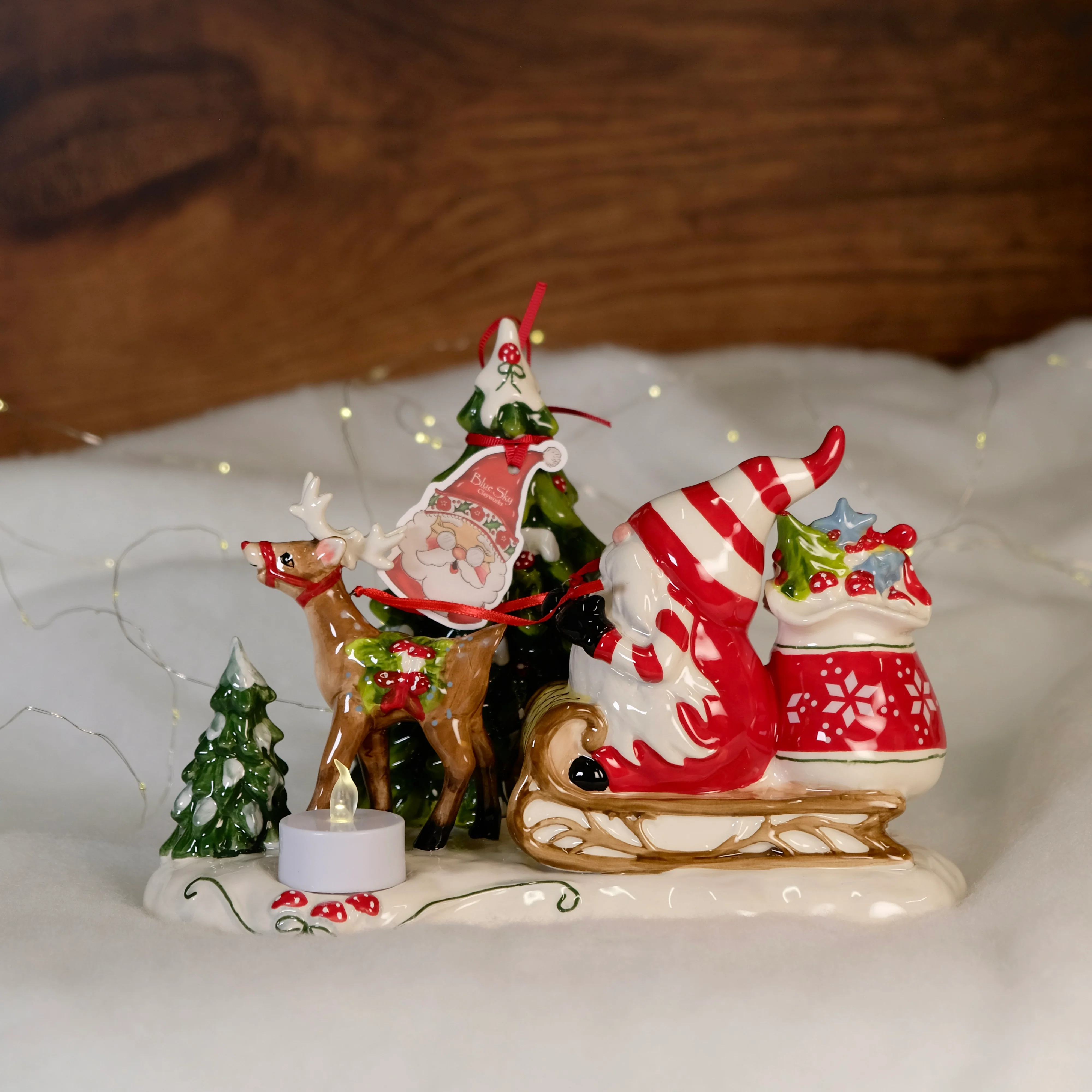 Gnomeville Shopping Tealight Holder - Image 2