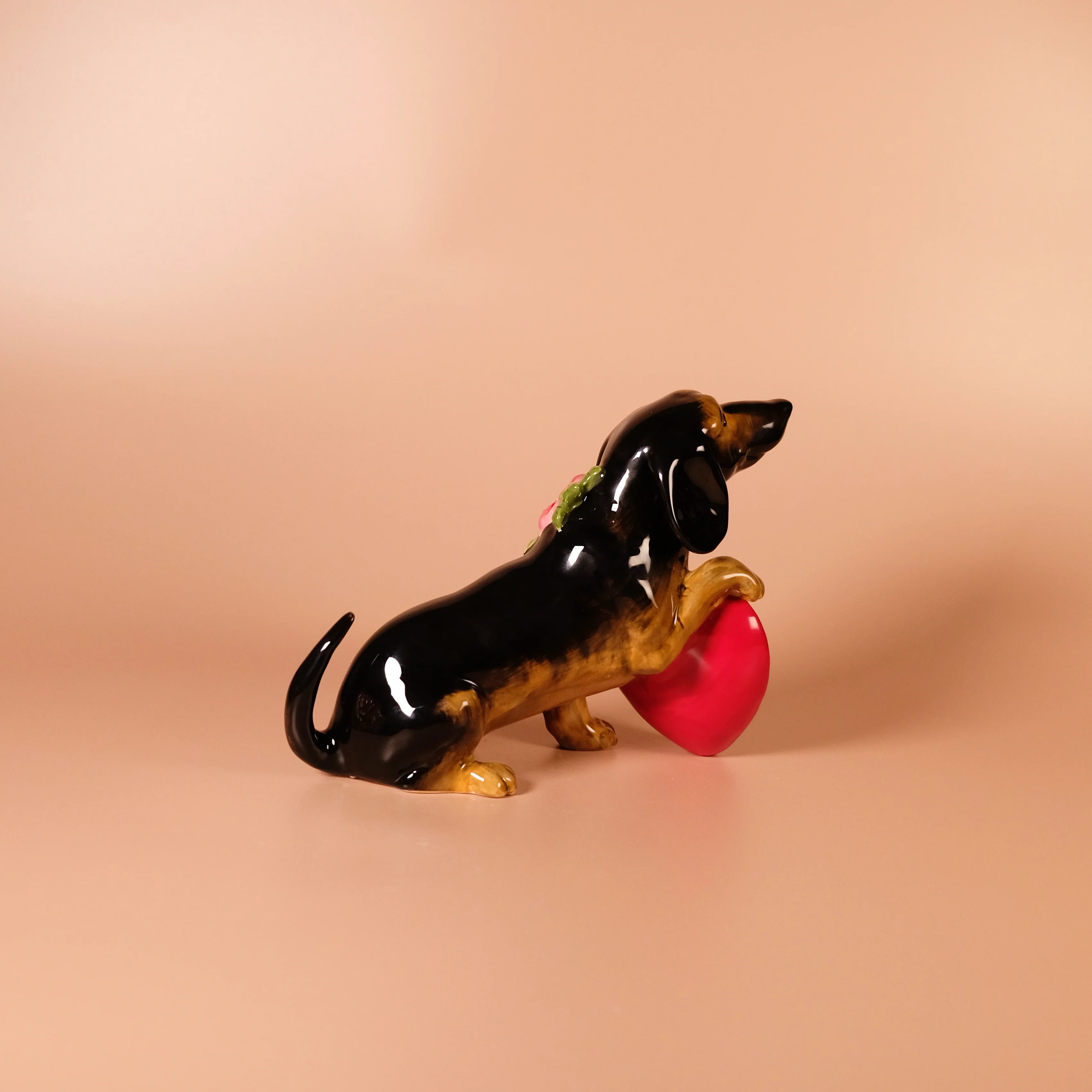 Happy Galentine's Day Dog Figurine - Image 2