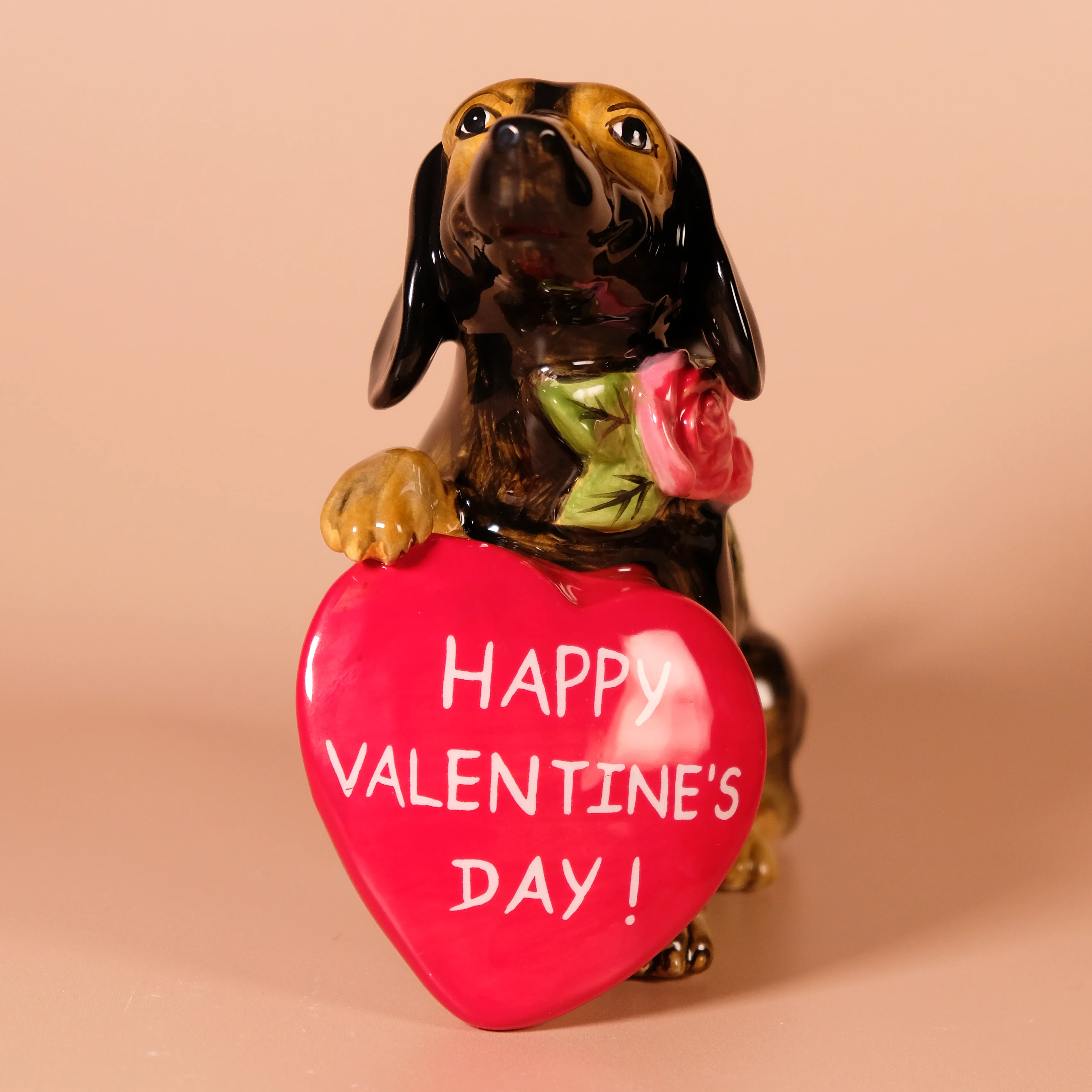 Happy Galentine's Day Dog Figurine - Image 5