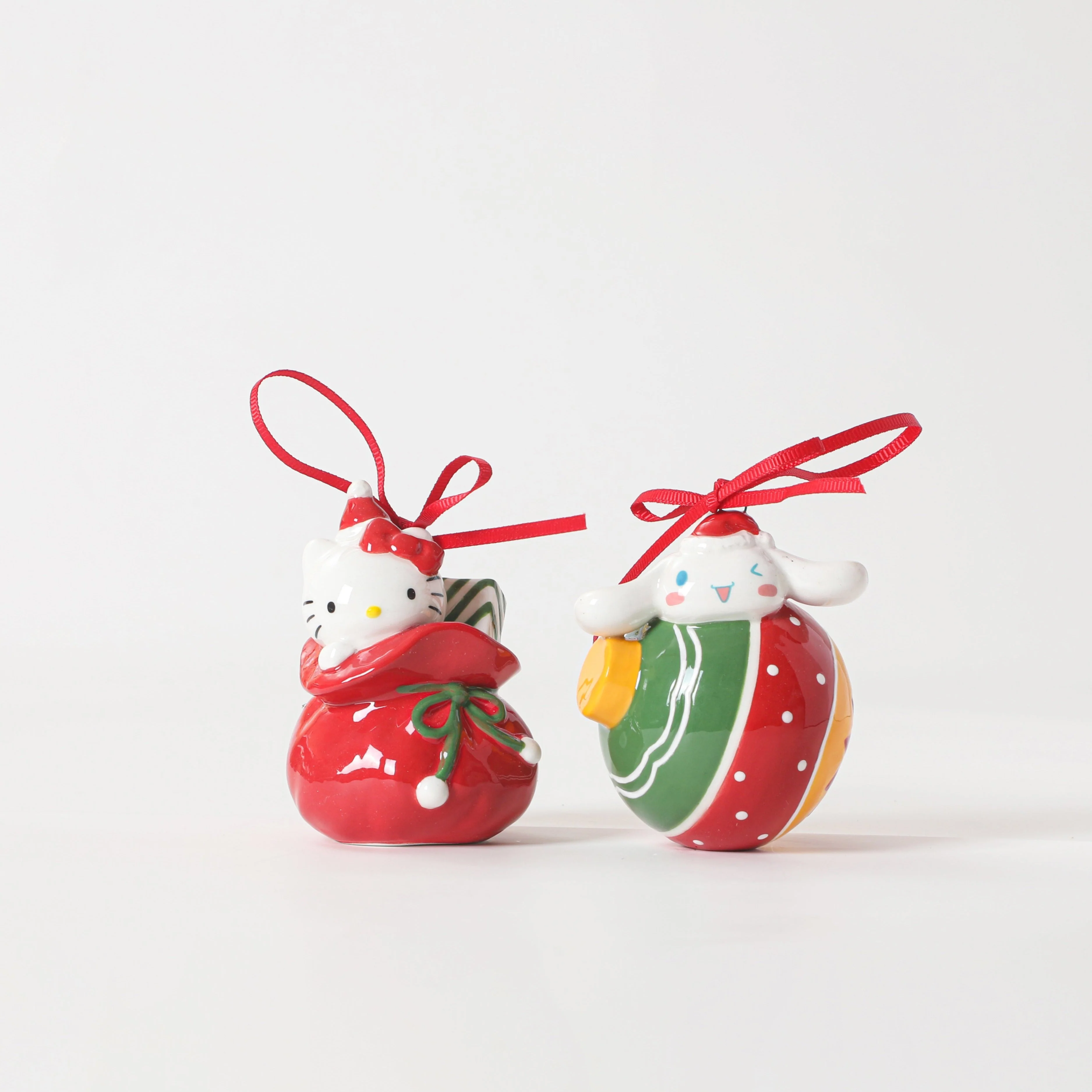 Hello Kitty and Cinnamoroll Ornament Set - Red - Image 4
