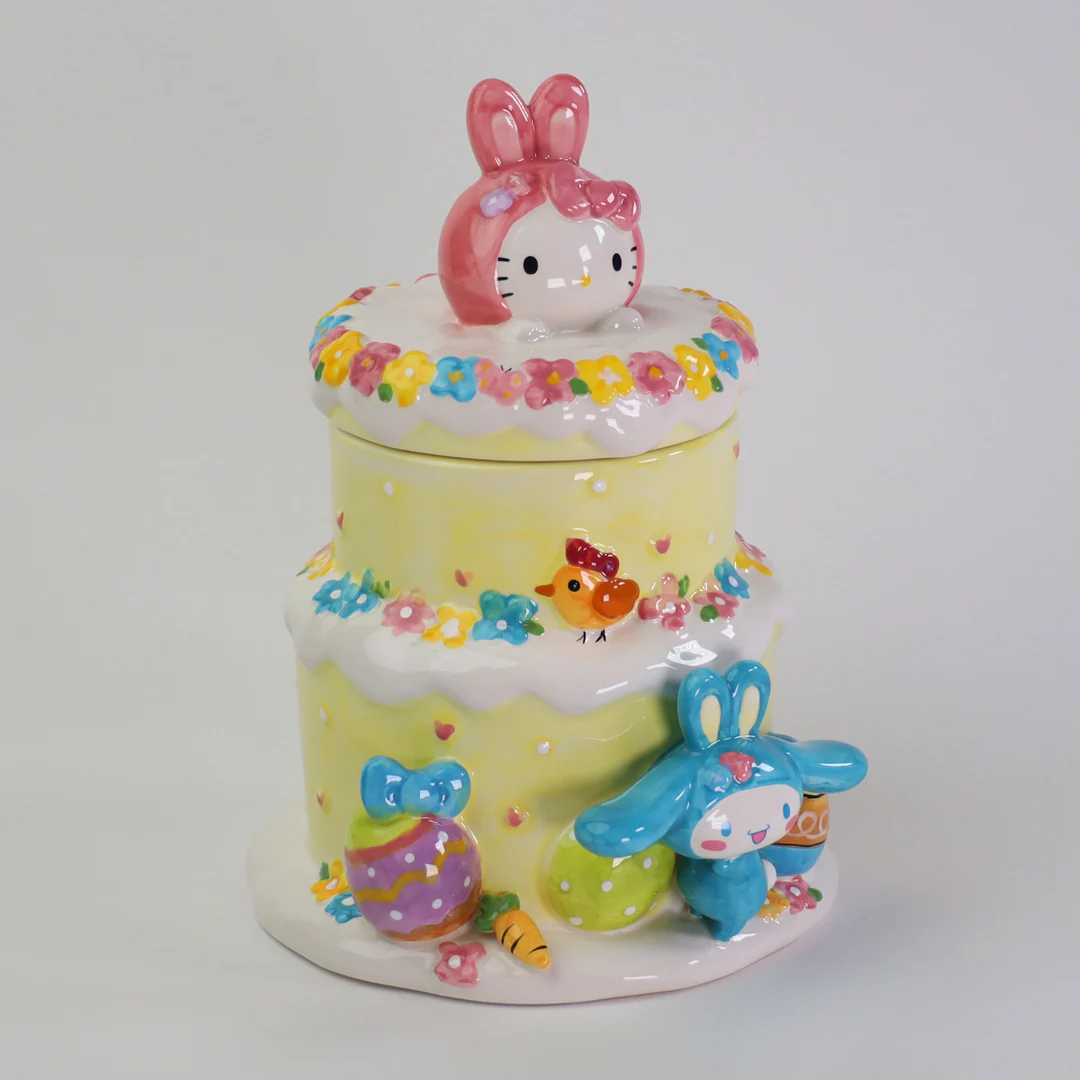 Hello Kitty and Friends Easter Cake Cookie Jar - Image 2